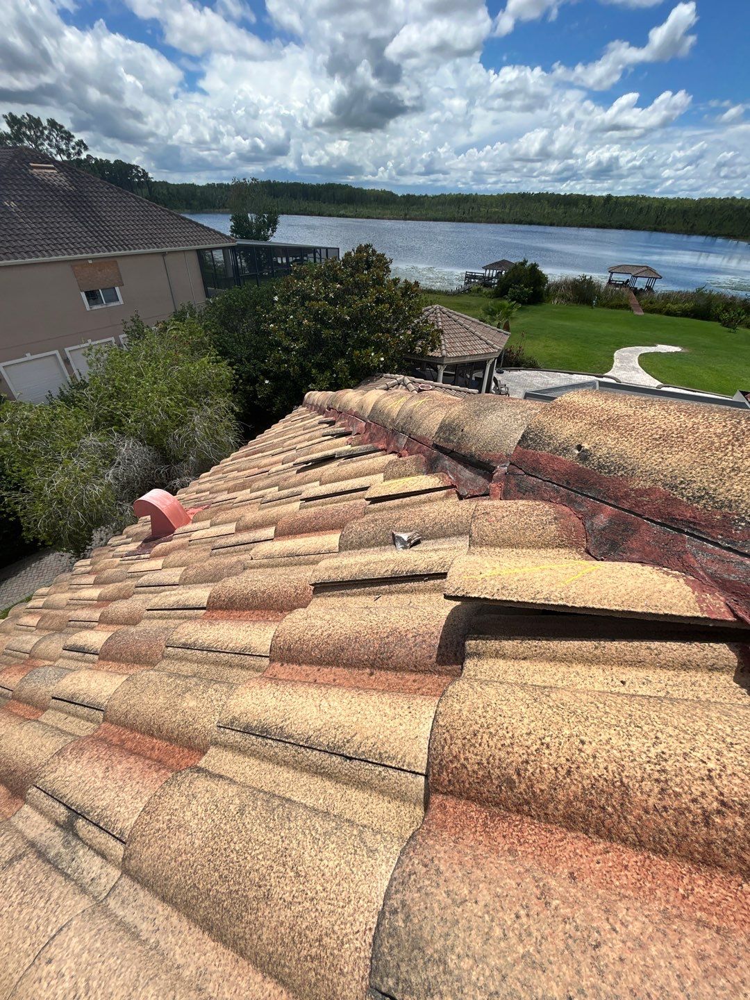 Mediterranean Tile Roof Replacement and Leak Remediation in Orlando by Fortified Roofing Solutions Corp.