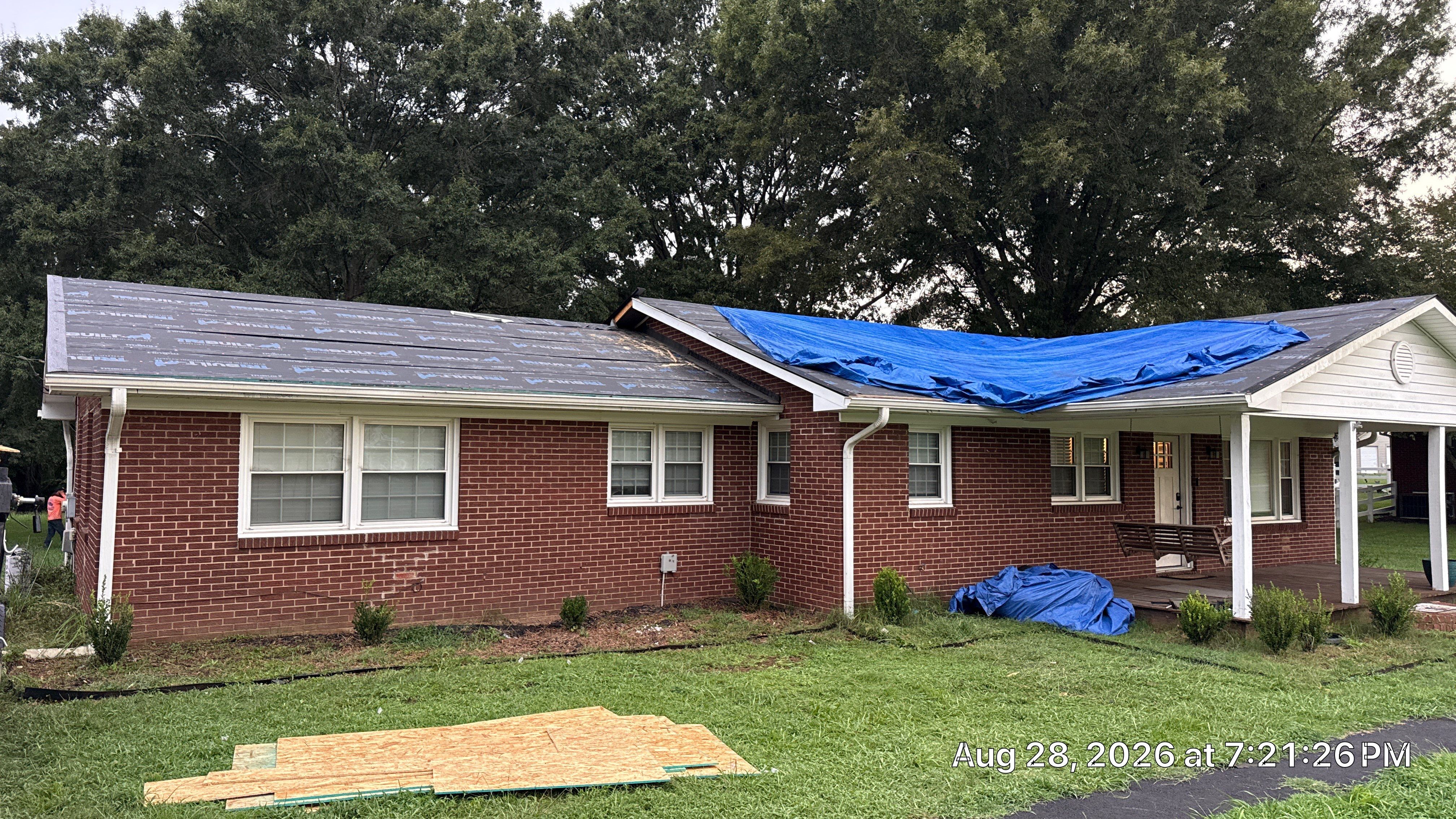 Roof replacement, interior and gutter repair by hail and wind damage by Just Brilliant Restoration JBR