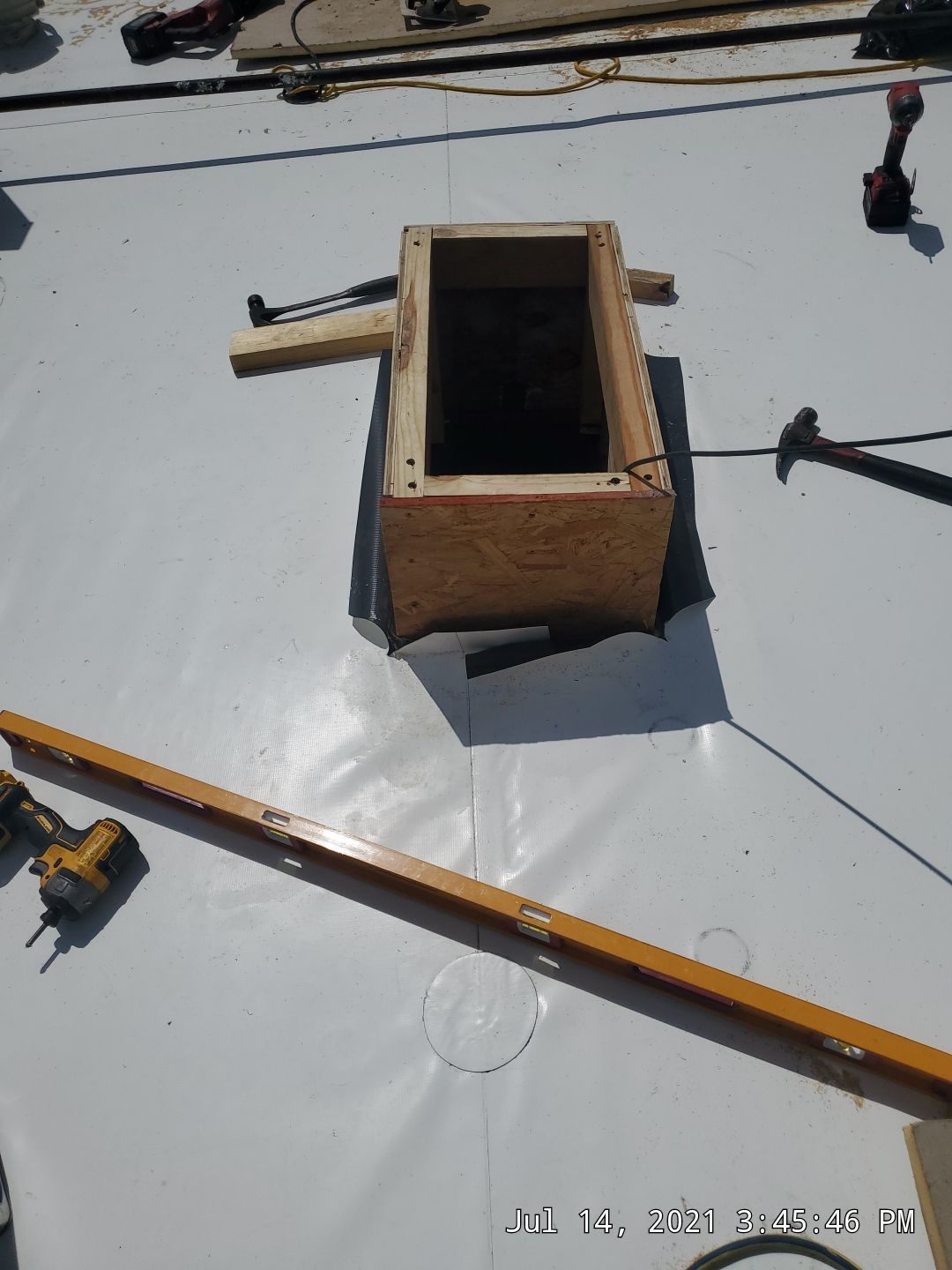 Commercial Roofing Installation using 50 mil PVC by Hostetler Roofing