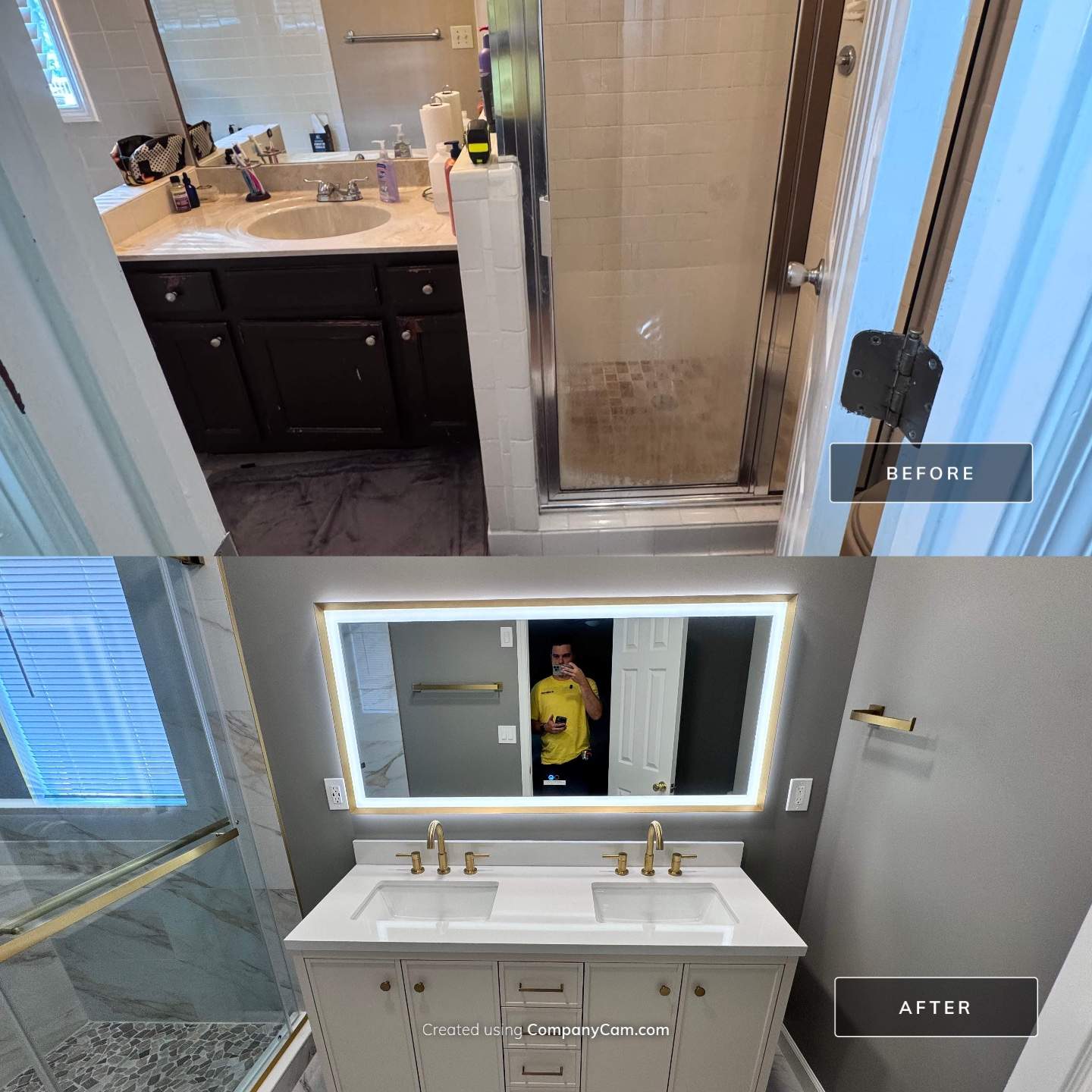 Master bathroom remodel by Prudencio