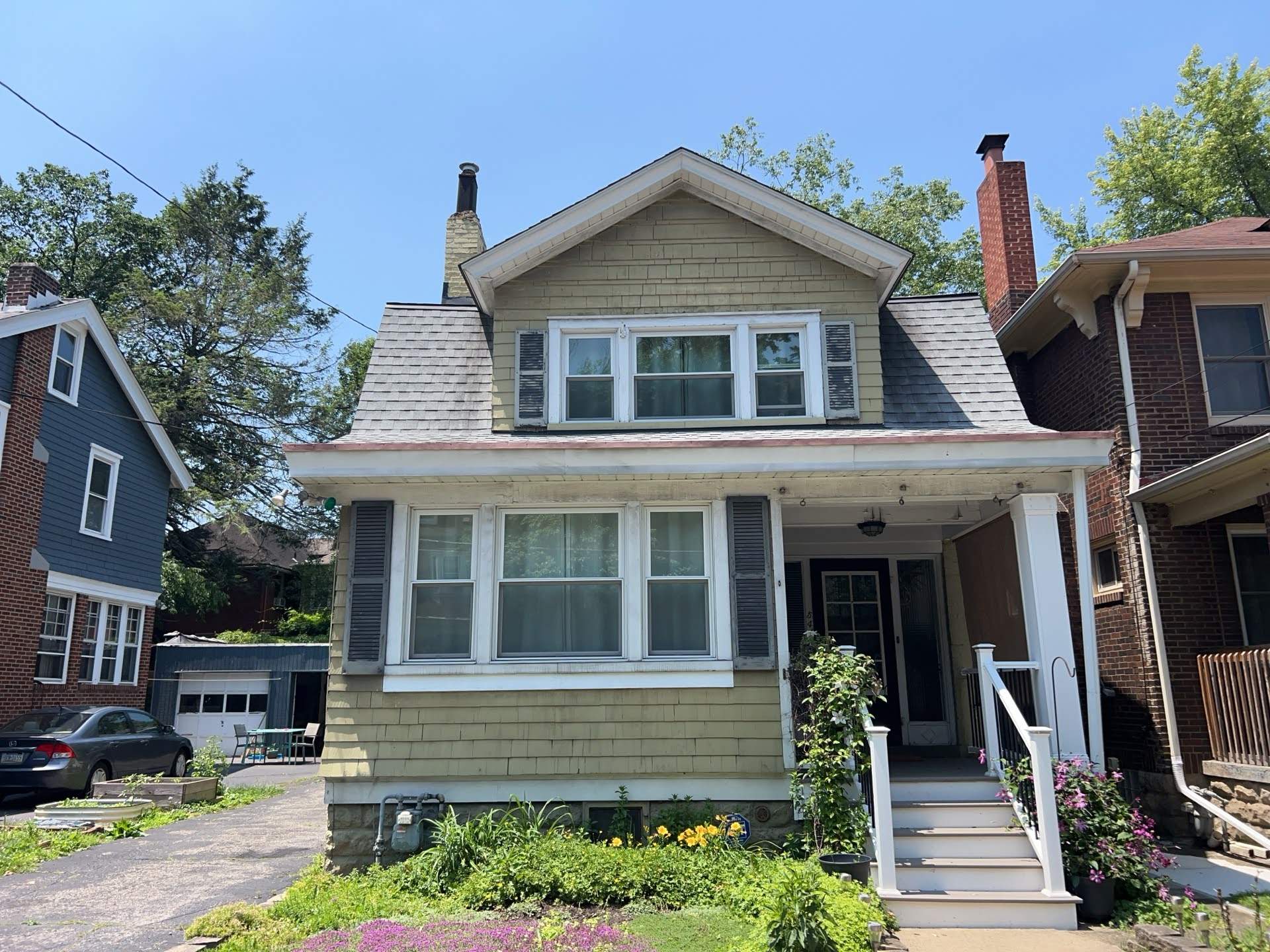 Full House Siding Renovation with Blue Shake Siding in Pittsburgh by Ideal Siding Pittsburgh