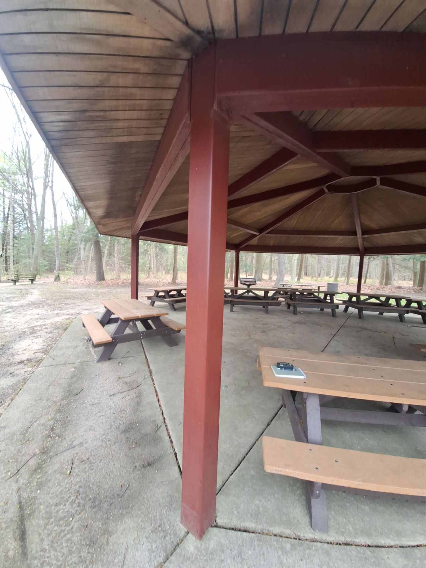 Grand Haven Park Pavilion Painting and Wood Ceiling Refinishing by Gordon Painting