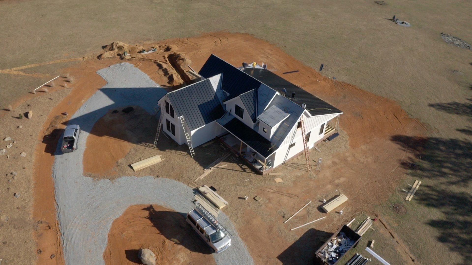 Custom Home Metal Roof Installation by Just In Time Roofing and Restoration