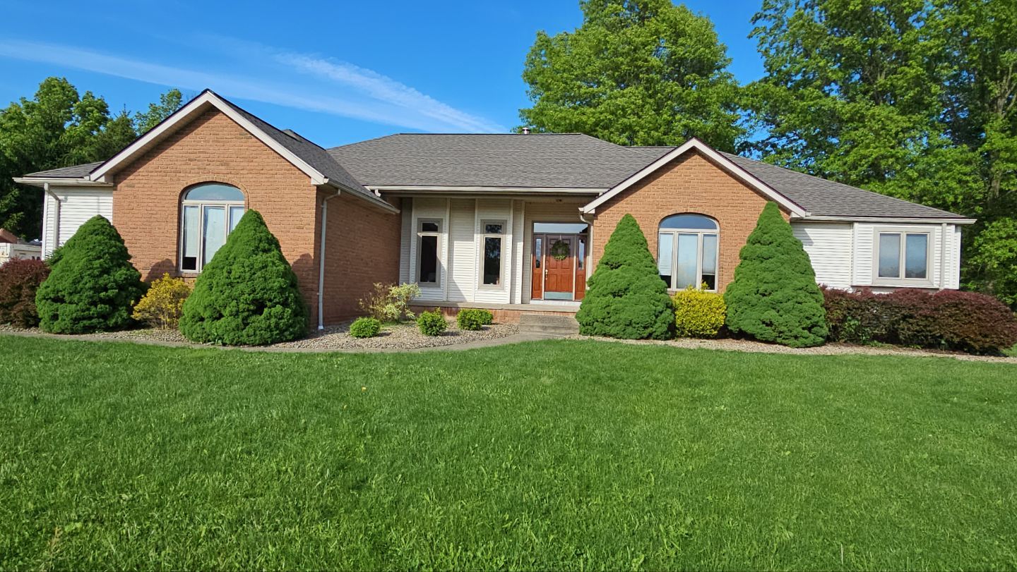 Atlas Pinnacle, Color, Weathered Wood, Drip Edge, Color, Royal Brown by Eagle Eye Roofing