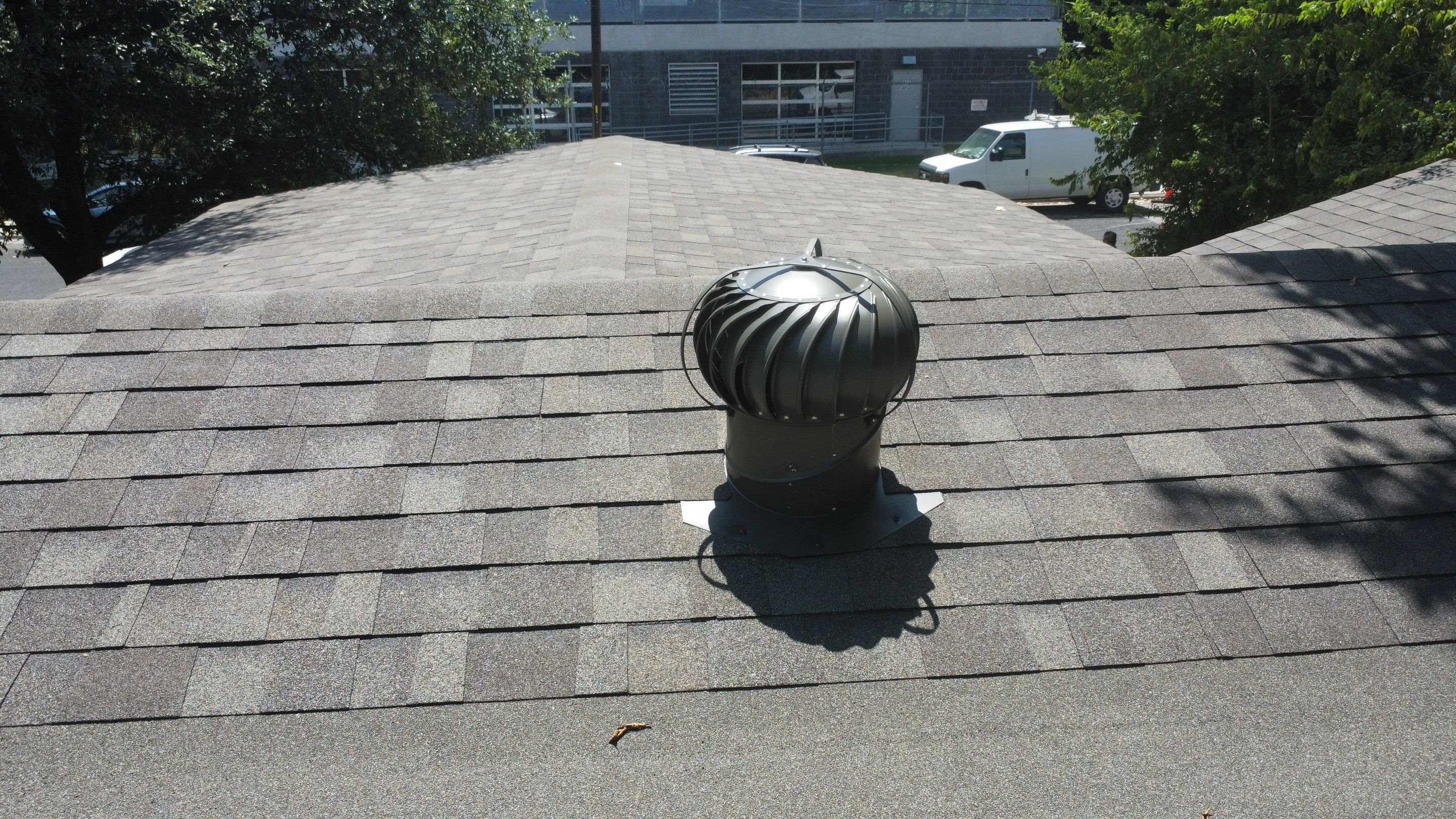 Mixed Roof System – Oakridge Driftwood + Flat Roof Section | Austin, TX by Kstylez Roofing & Construction