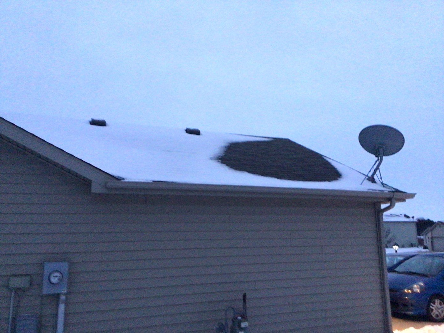 Burgundy Exposed Fastener Metal Roof in Columbia City, Indiana Country Home by 4Ever Metal Roofing