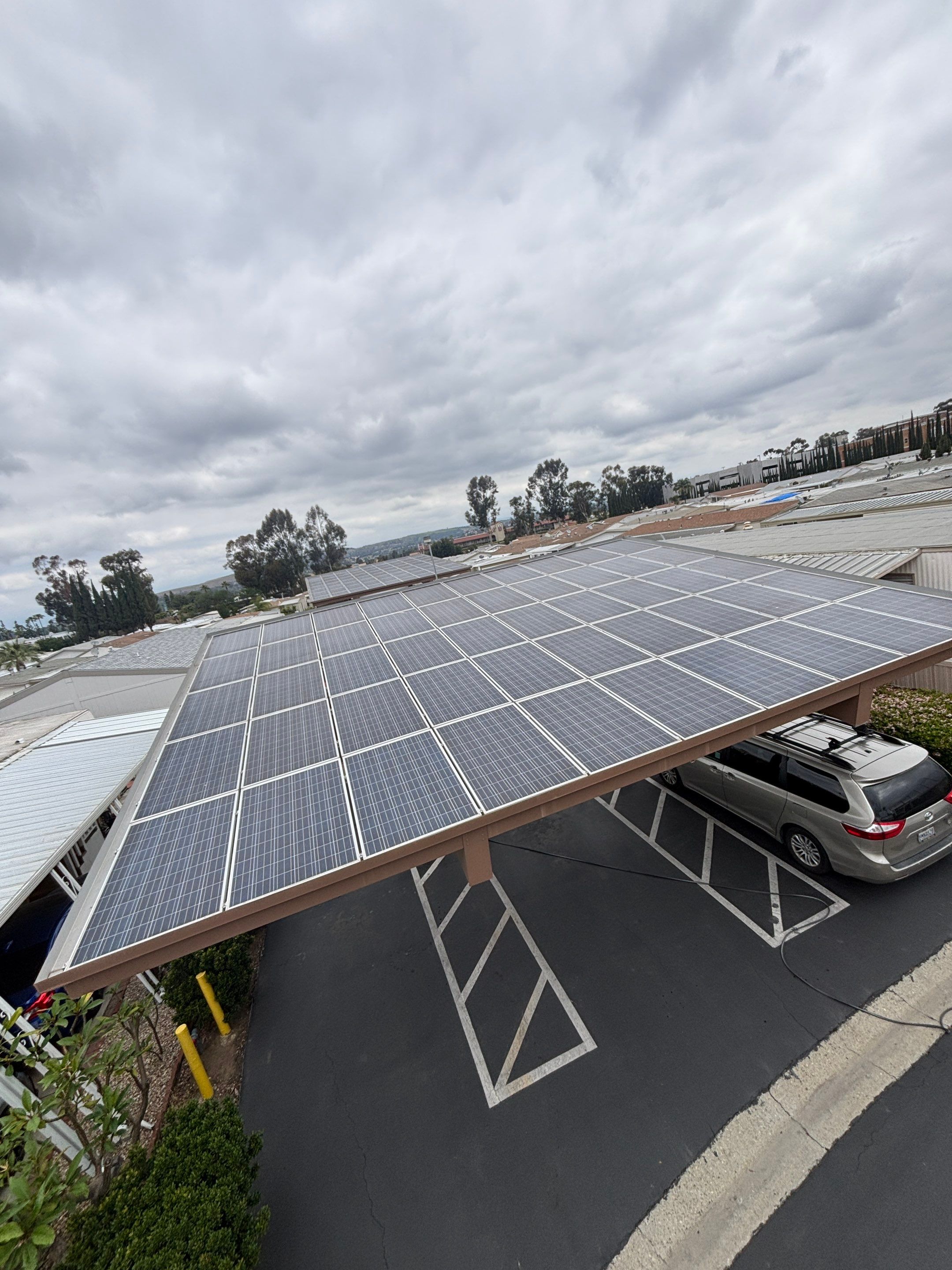 Commercial Solar Cleaning in Rowland Heights for Mobile Home Park by Palm Coast Solar Cleaning