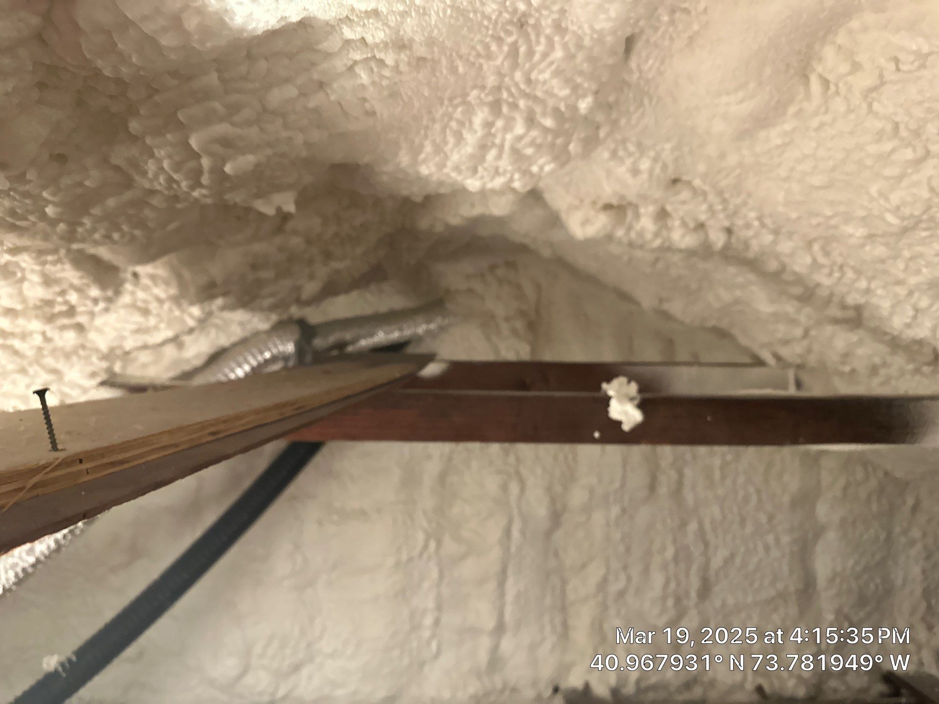 Attic Insulation using open cell spray foam by NYS Foam & Energy