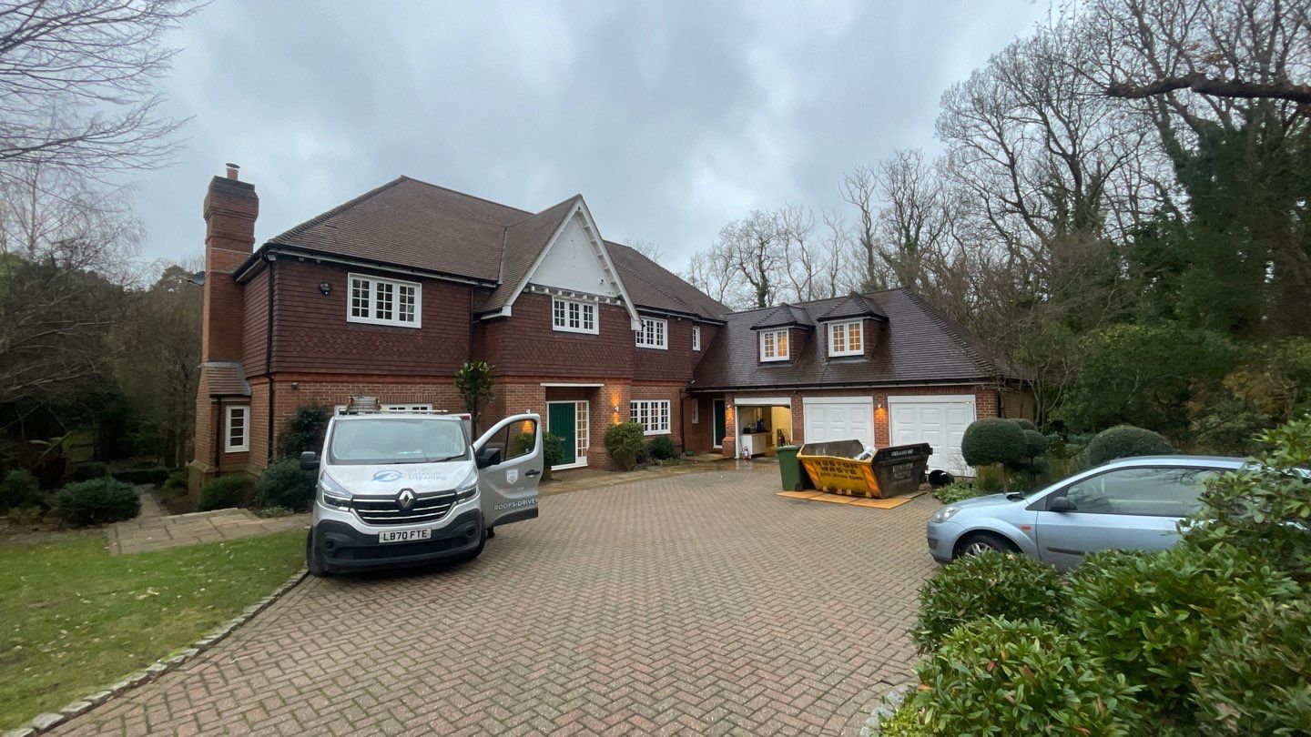Roof Cleaning and Biocide Treatment using Honda 15lpm Low Pressure Washing Machine by Ges Exterior Cleaning ltd