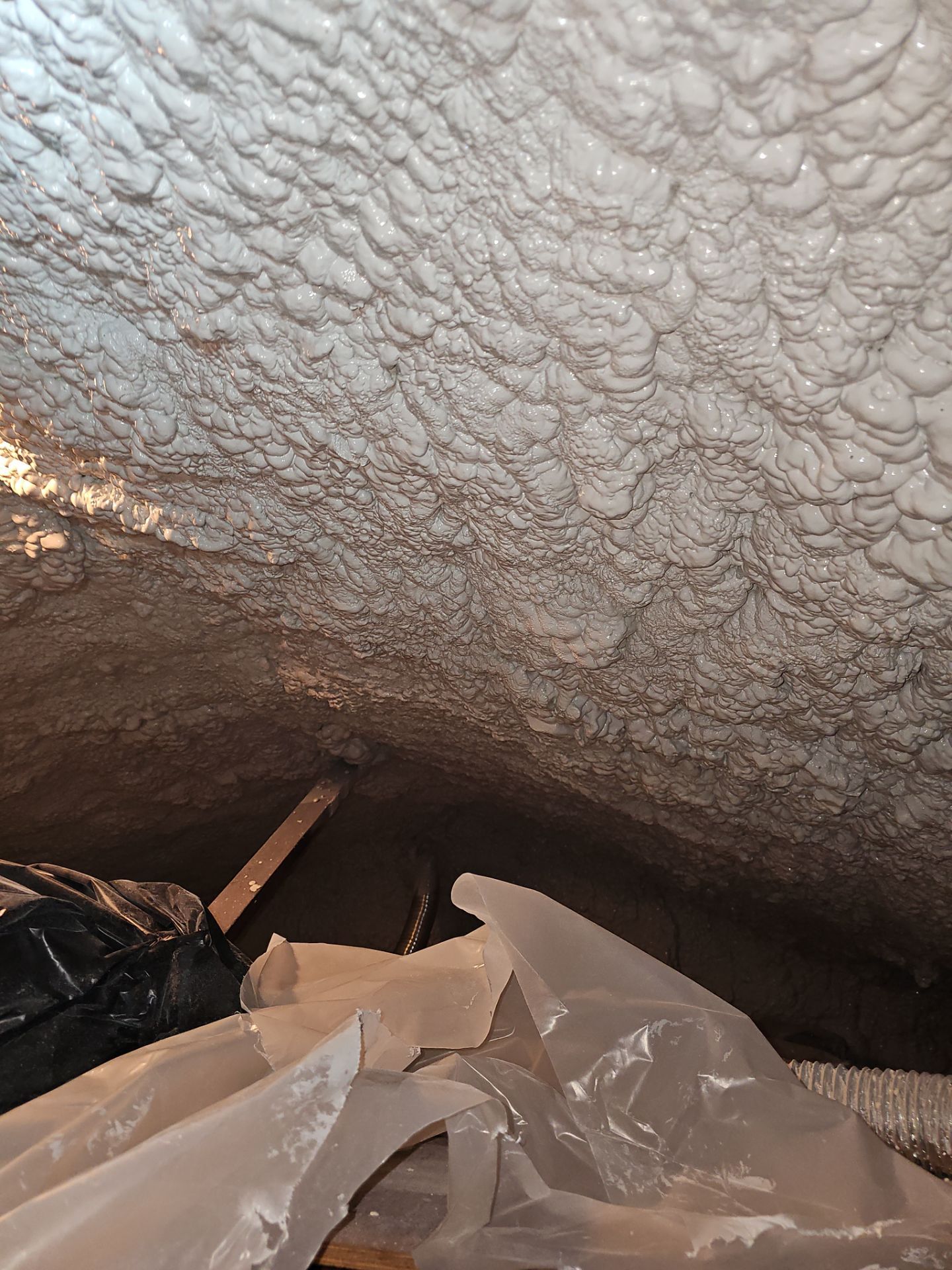 Basement Exterior Walls using Closed Cell Spray Foam by NYS Foam & Energy