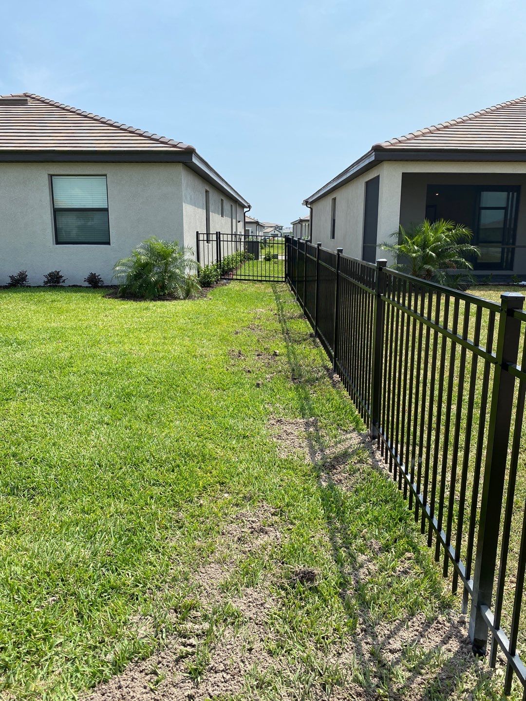 Aluminum Fence Installation using Black 3 Rail Aluminum Fence by Asap fence and gates, LLC