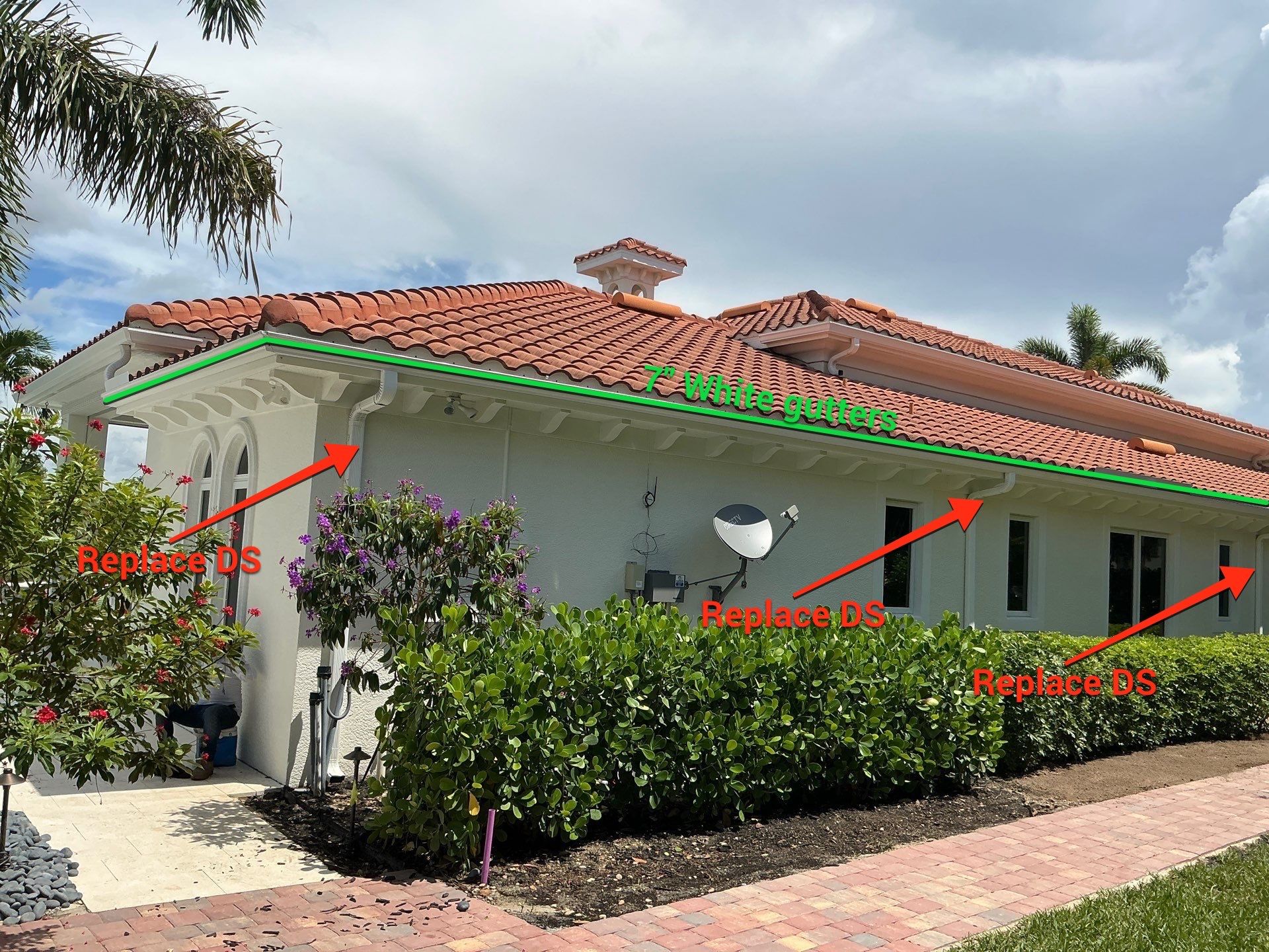 7-Inch Seamless Gutters Installed in Fort Myers FL by Gutter Professors