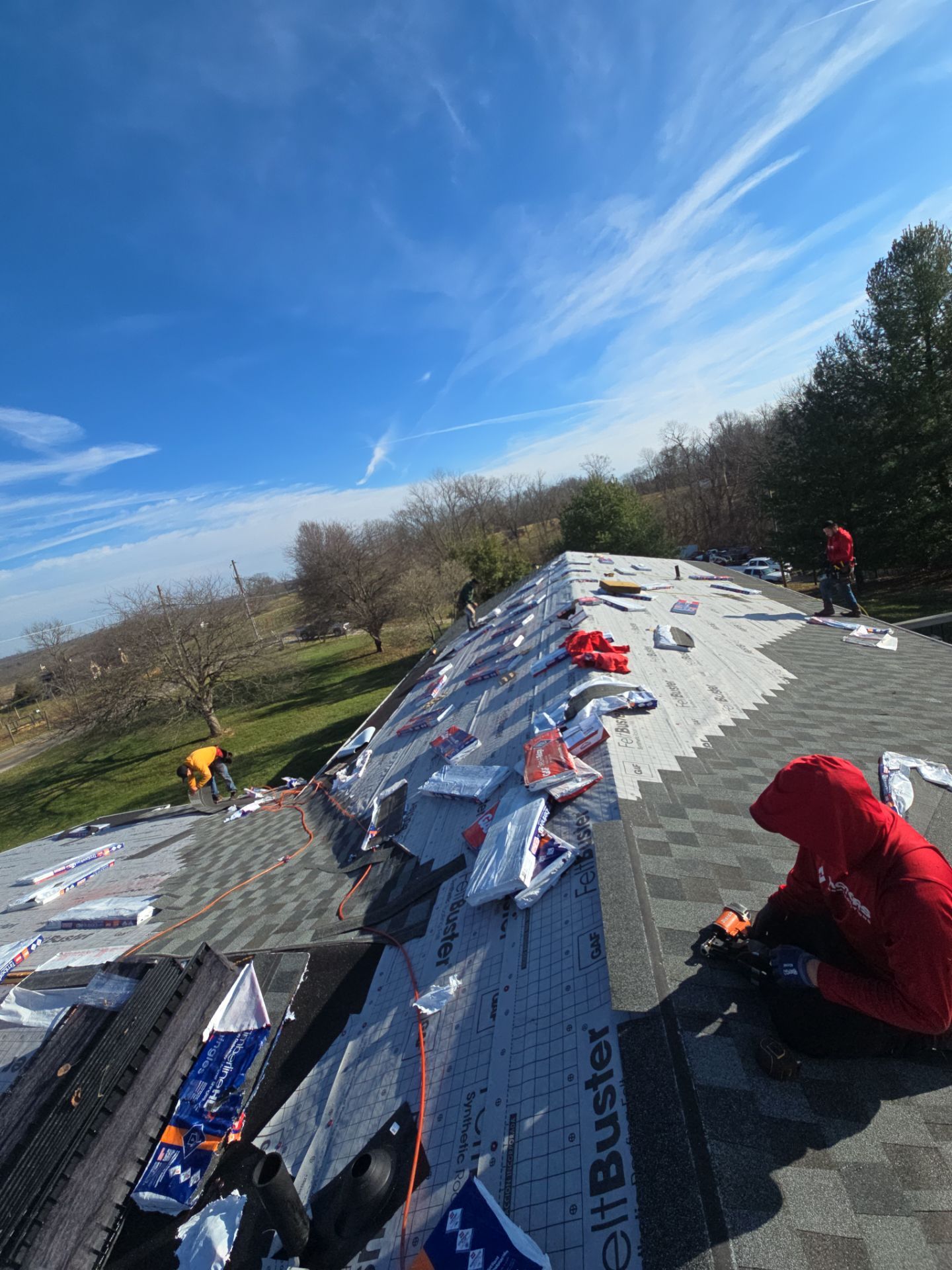 Roof Replacement with GAF Timberline HDZ Shingles in Morning View, KY by Empire Contractors