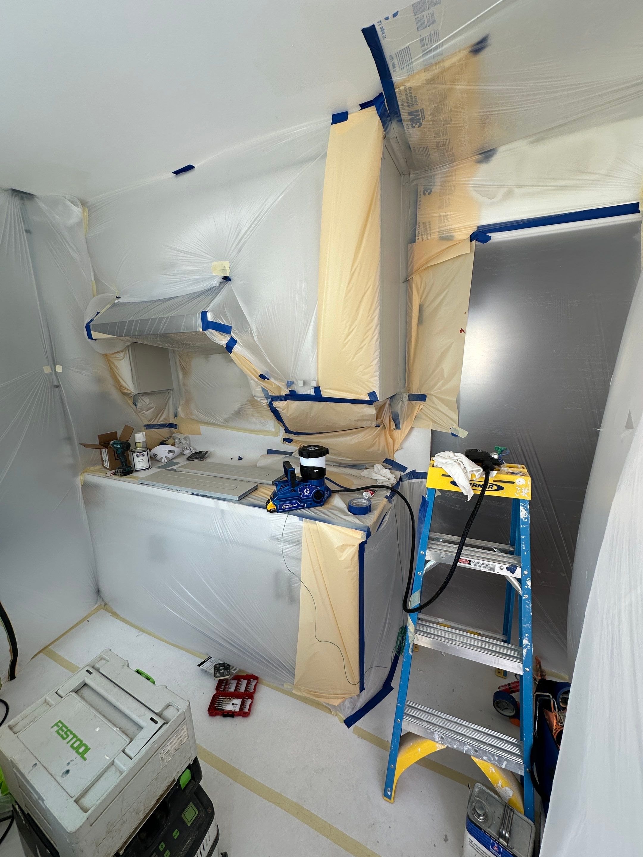 Cabinet Repair  by Herrera’s Bay Area Painting inc.
