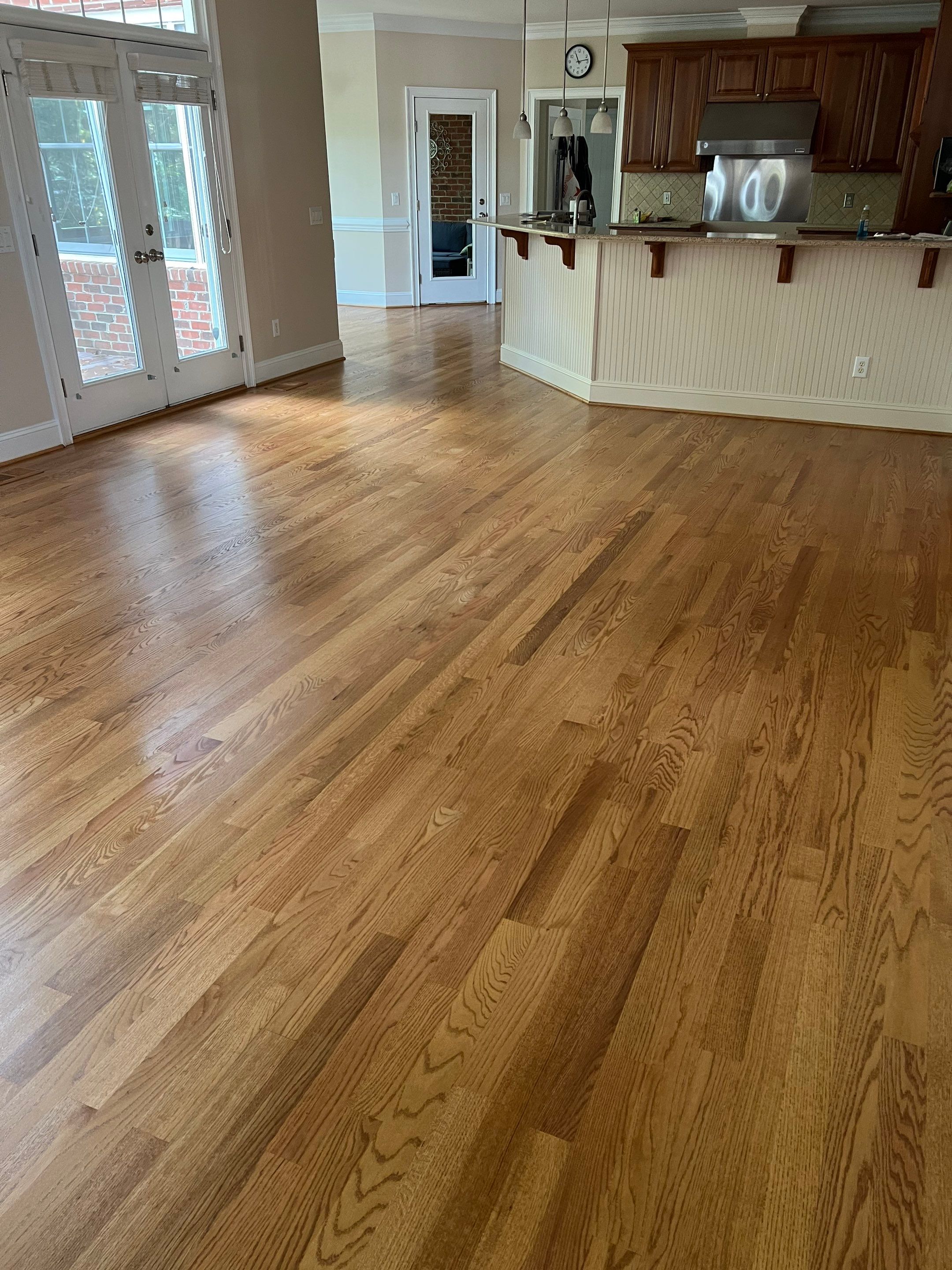 A beautiful refinishing project in The Oaks, Chapel Hill by Accent Custom Floors