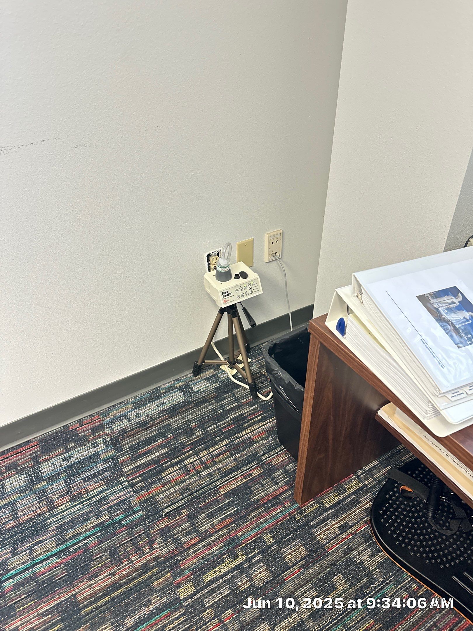 Mold testing in a commercial building by Building performance Solutions LLC