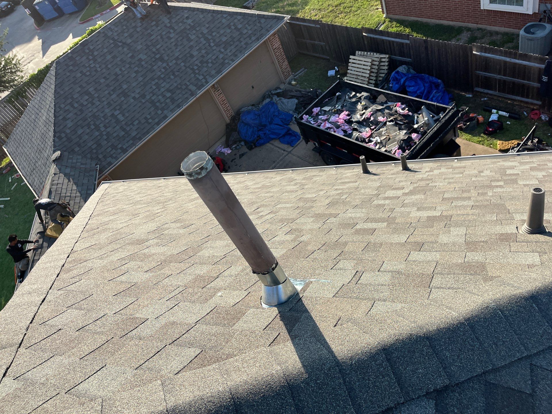 Residential Roofing Installation using Owen's Corning Duration (Lifetime) Shingles by Roof Repair Company