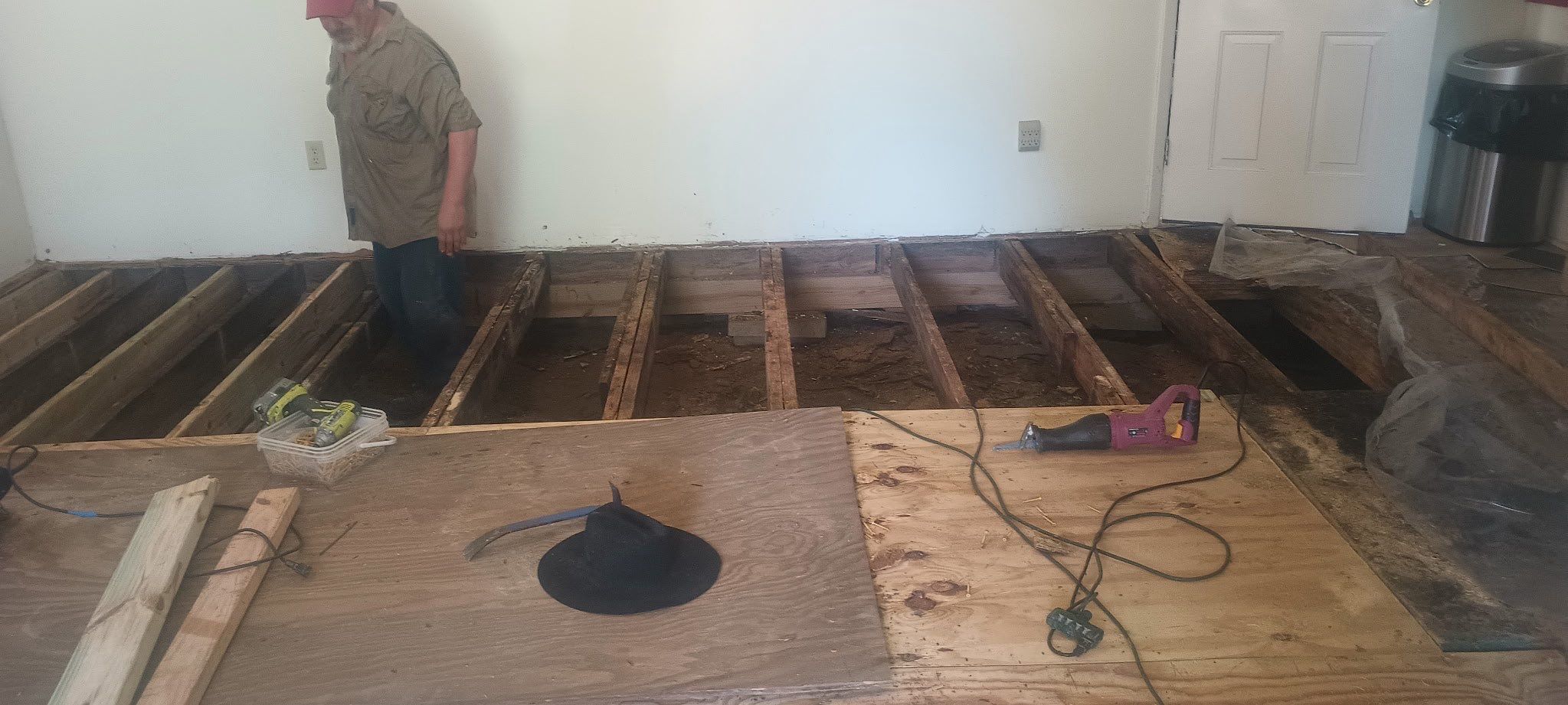 Water dry rotted flooring by Harden Enterprise Services LLC