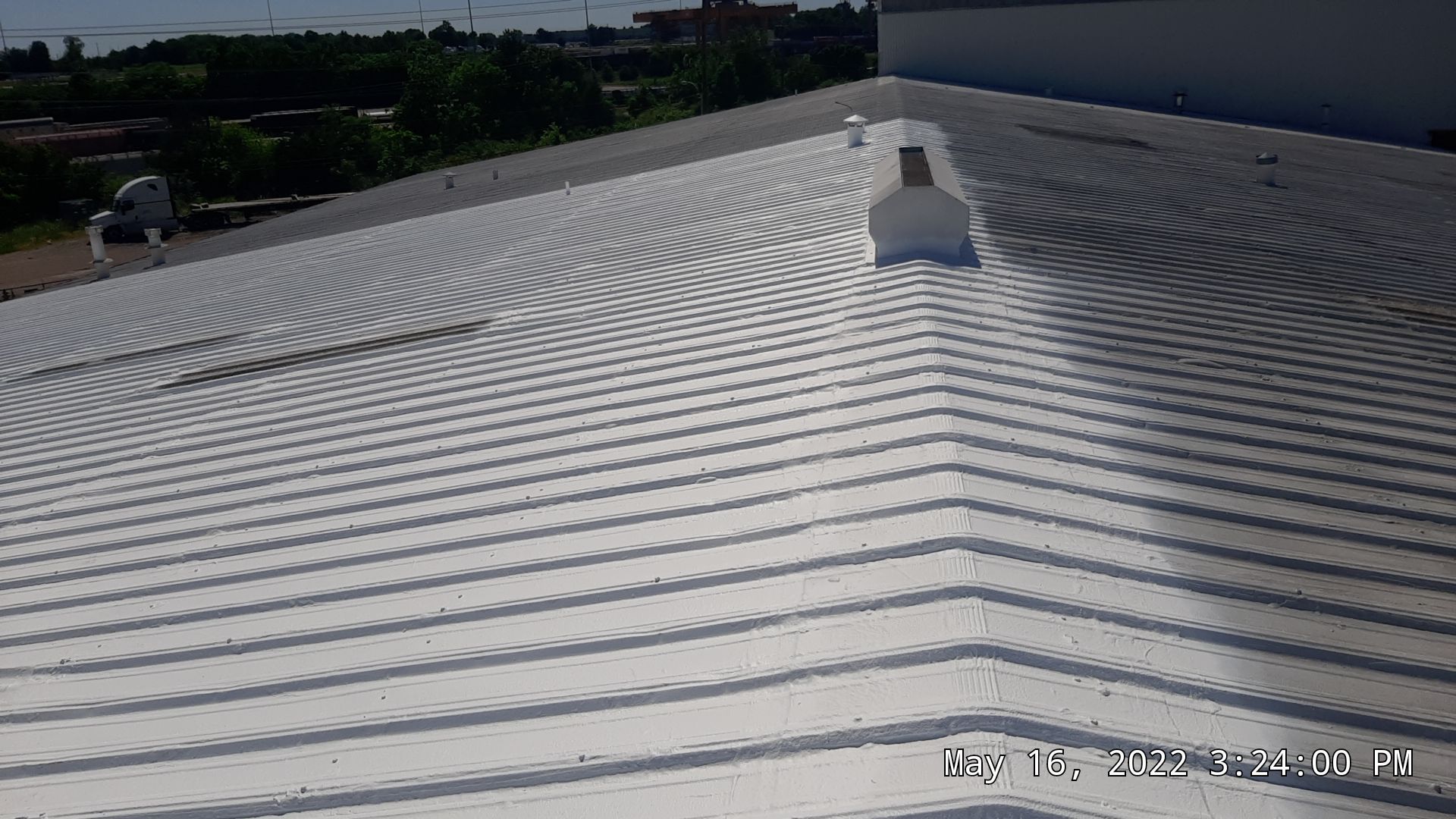 Commercial Metal Restoration System using Aldocoat Coatings by Hostetler Roofing