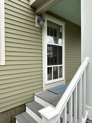 Composite Stair Construction and Storm Door Installation in Portland