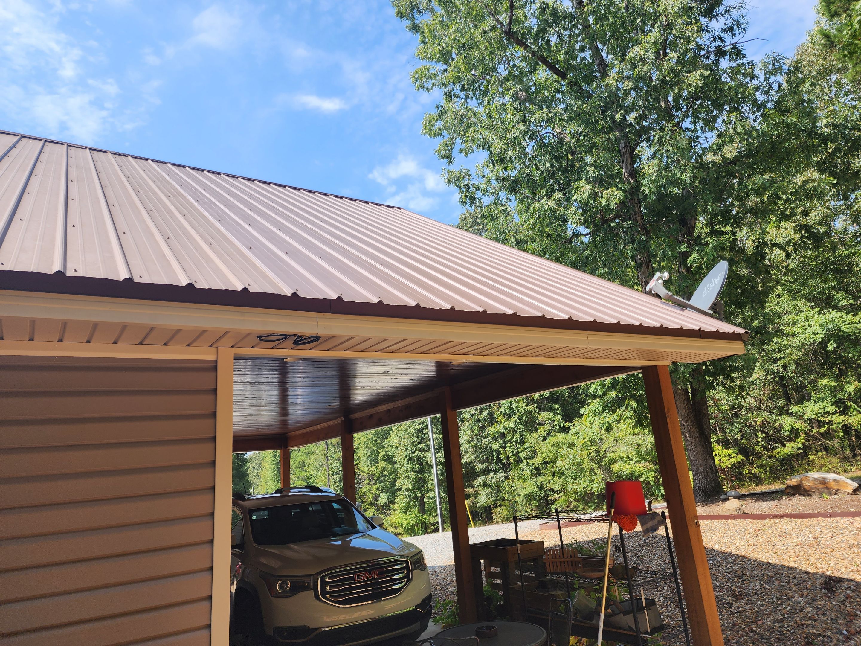 Residential Metal Roof Replacement using Reed's Metals: 26 GA. Standing Seam: Charcoal Grey by Hostetler Roofing