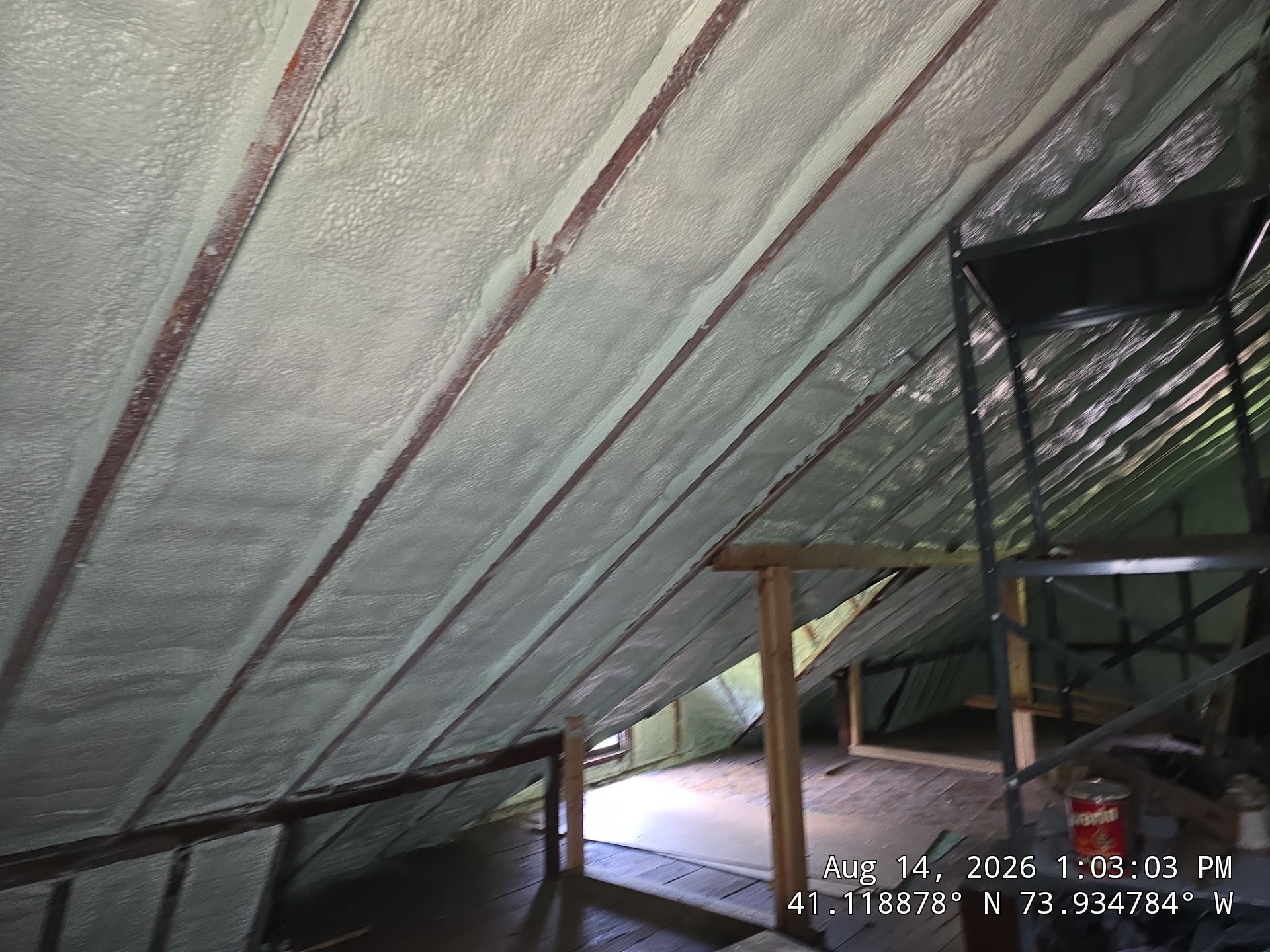 Closed Cell Spray Foam Insulation for Attic and Rim Joists in Valley Cottage by NYS Foam & Energy