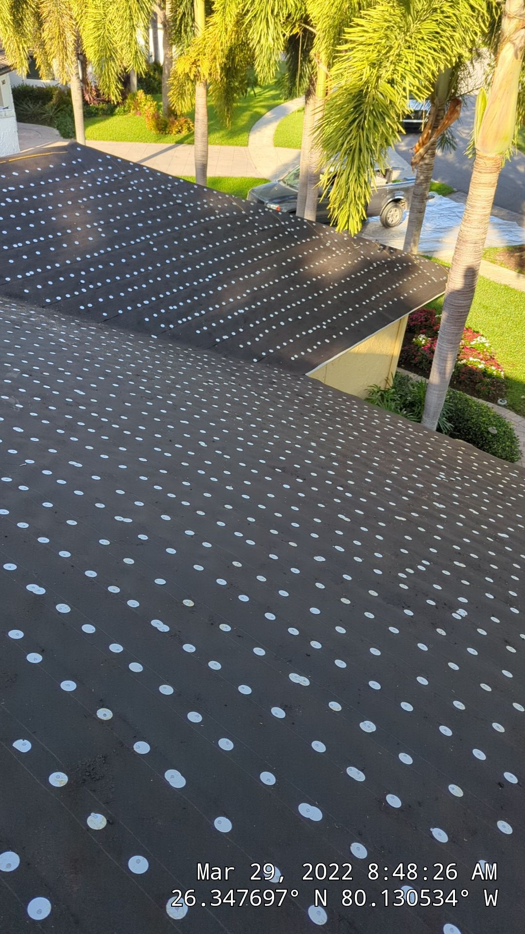 Residential Roofing Installation using 1" Nail strip metal roof by BLUES BROTHERS ROOFING
