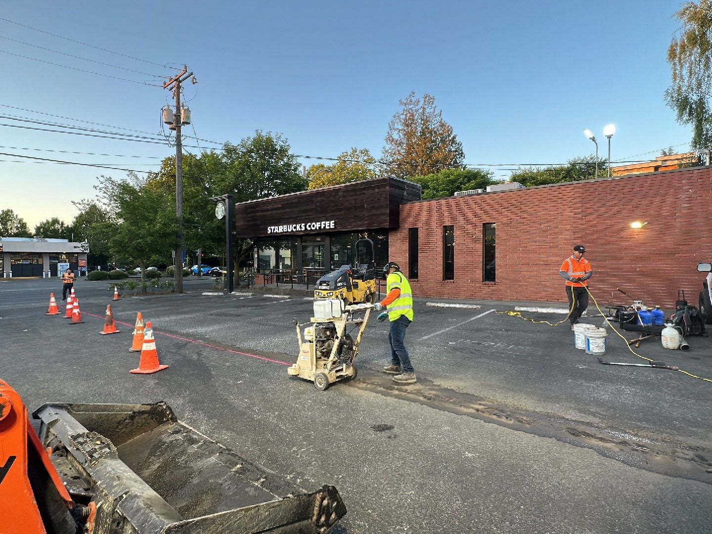 Starbuck's Seattle | Asphalt Parking Lot Repair & Striping by Jireh Asphalt & Concrete Inc 