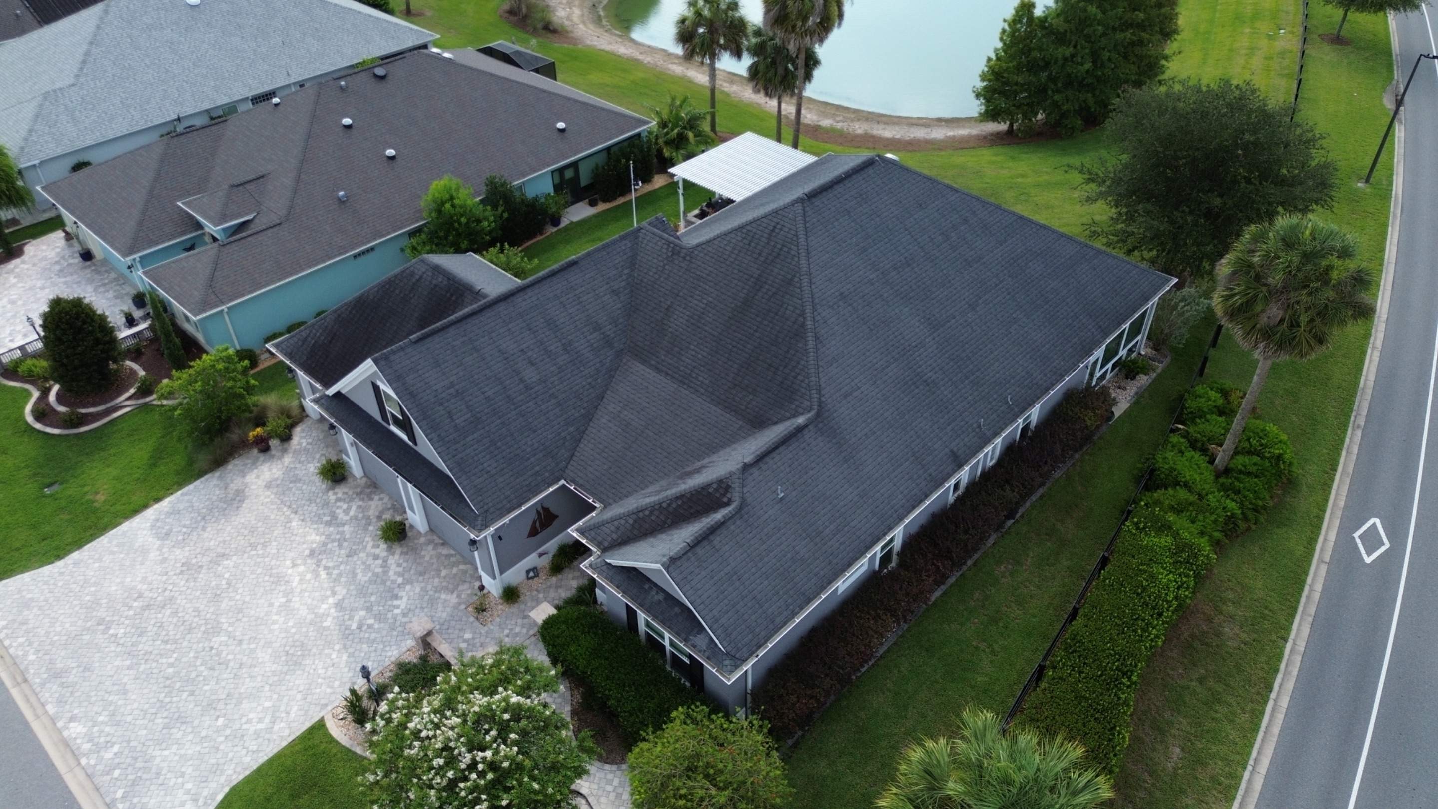 Before and After Shingle to Metal Residential Reroof | The Villages Fl by Gold Key Roofing
