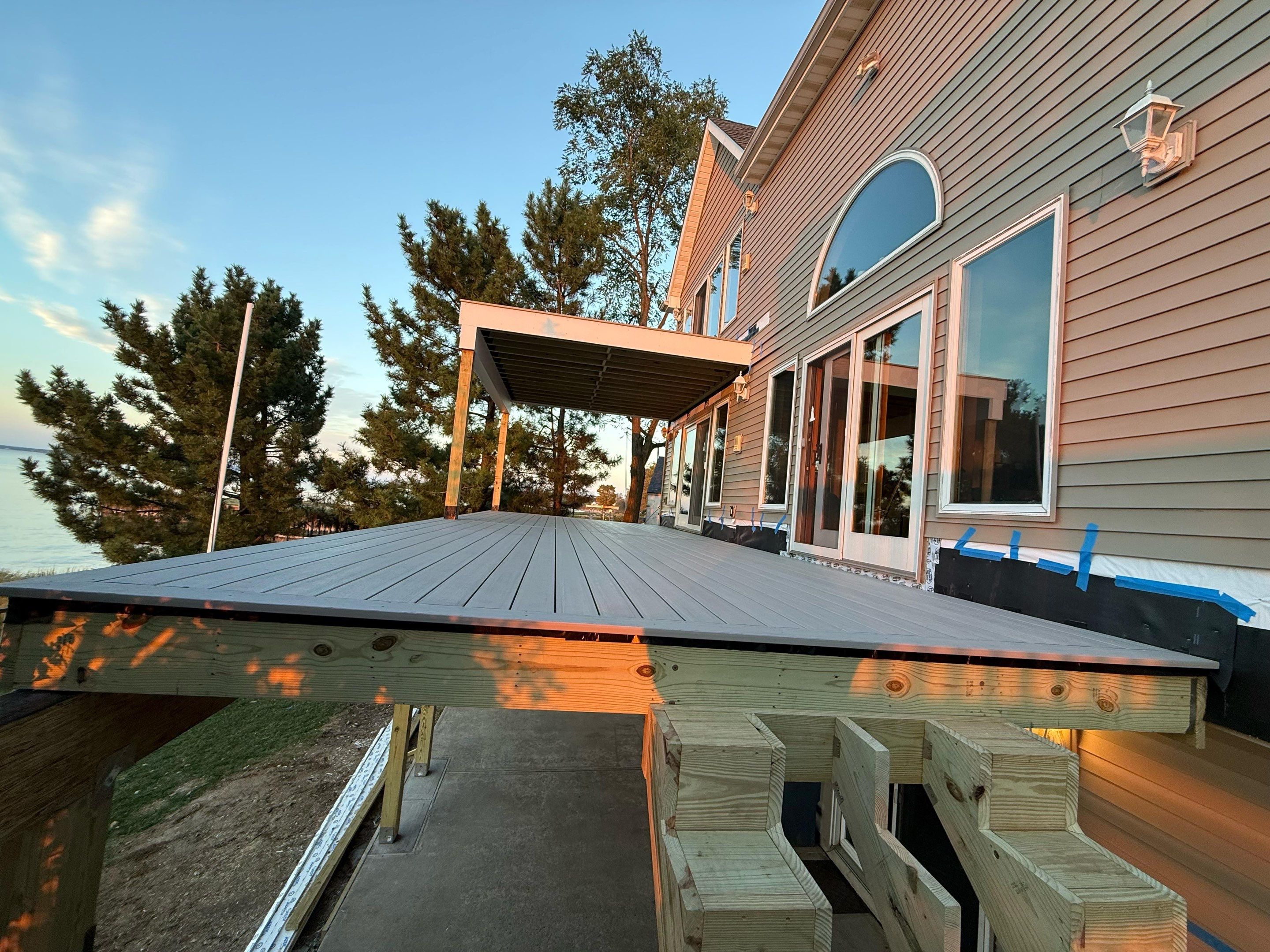 Waterfront deck In Keyport  by deck guardian
