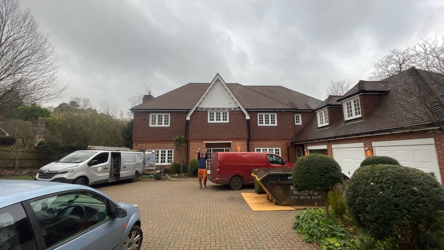 Roof Cleaning and Biocide Treatment using Honda 15lpm Low Pressure Washing Machine by Ges Exterior Cleaning ltd