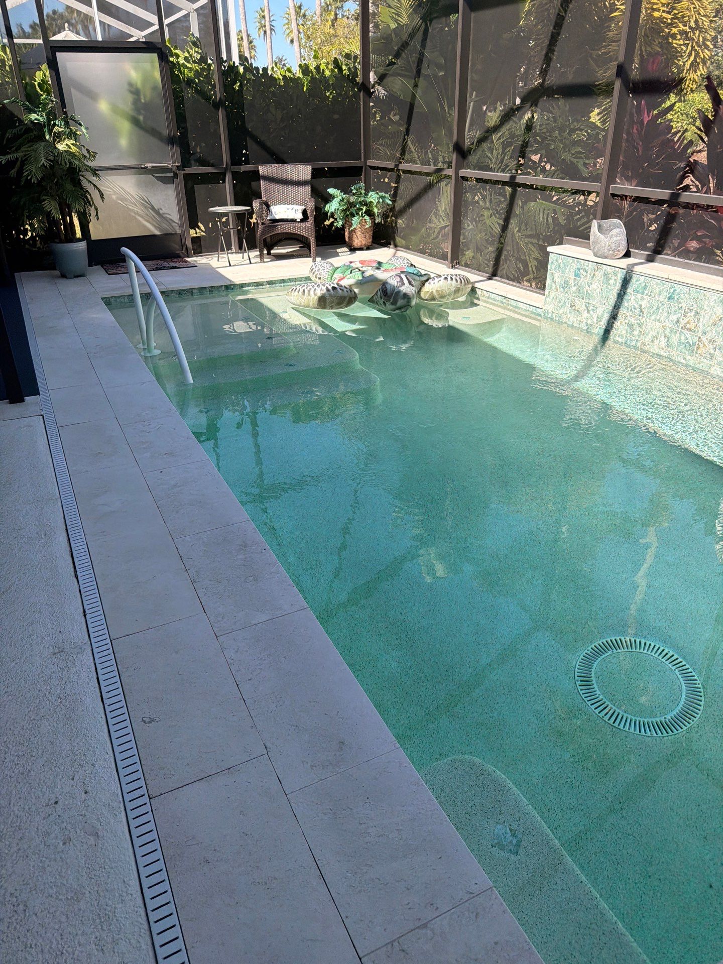 Travertine Sealing and Pool Deck Restoration in Sun City Center by Supreme Paver Experts