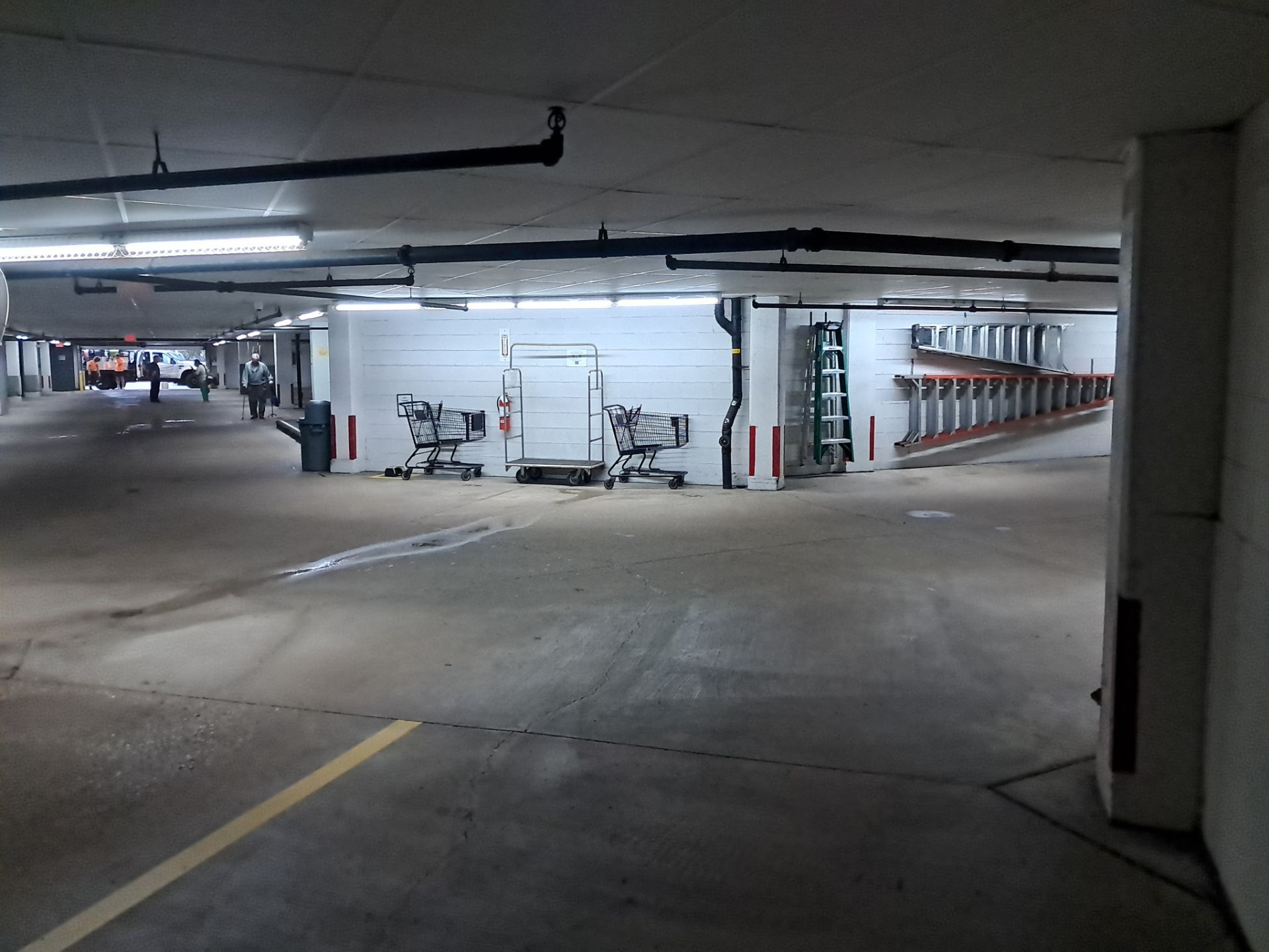 Parking Garage Sweeping & Concrete Deep Cleaning by Northern Power Washing LLC.