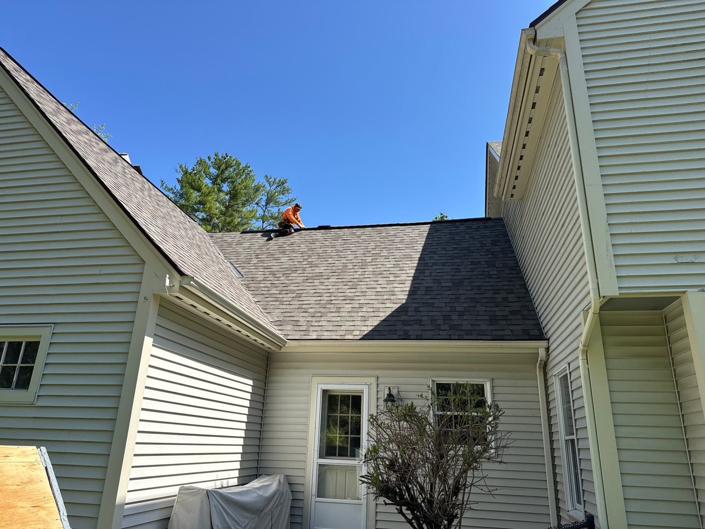 Veterans Helping Veterans – Full Roof Transformation with Owens Corning Driftwood! by Sensible Home Solutions