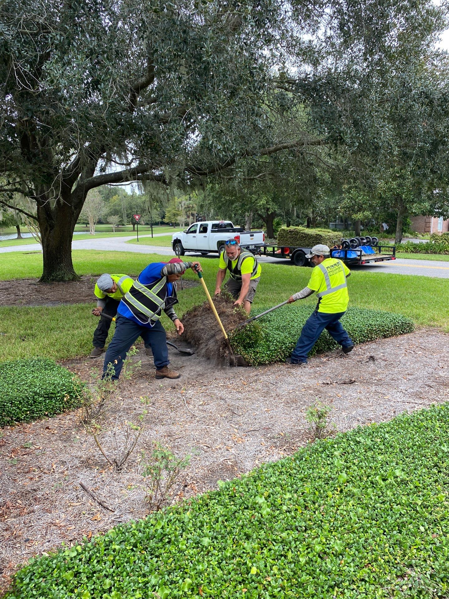Deerwood Community | Island Landscape Replacement by ProGreen Services