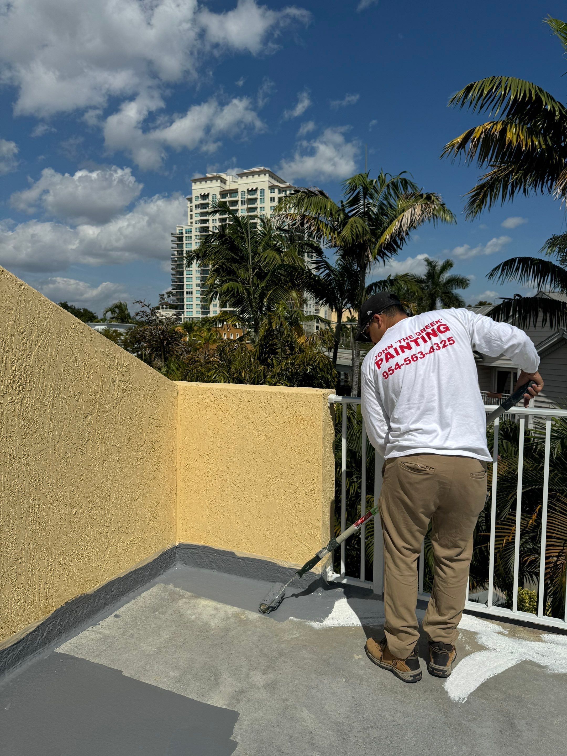 Waterproof Floor Painting  by John “The Greek” Painting