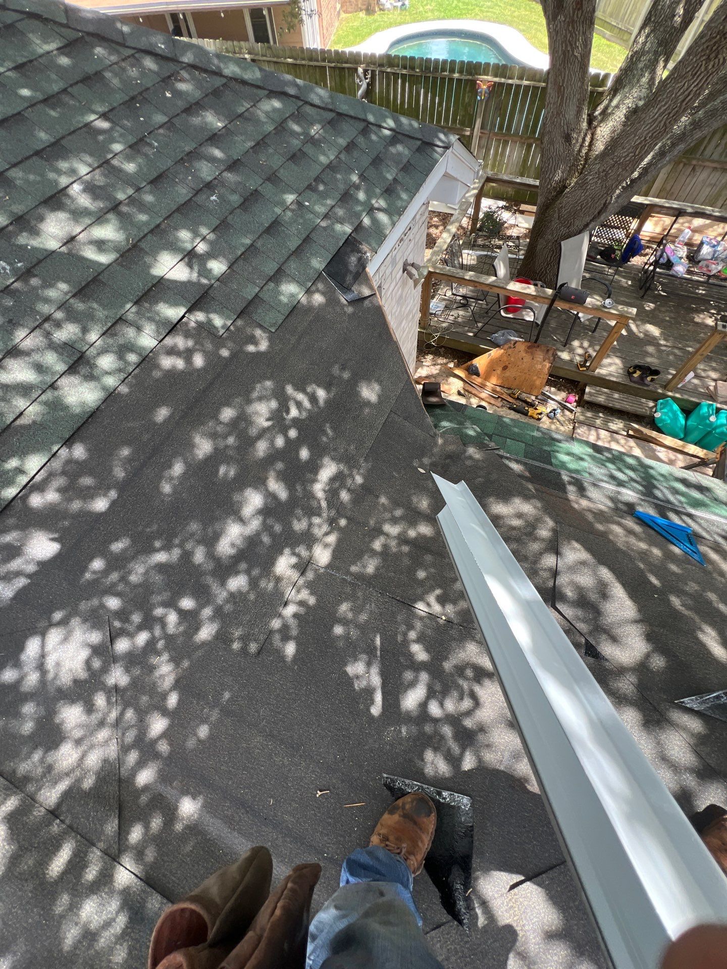 Rotting away under the Oaks by Bayfront Roofing and Construction