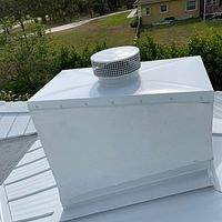 24ga 1" Nail-Strip Regal White  by Total Roofing System The Metal Roof Experts