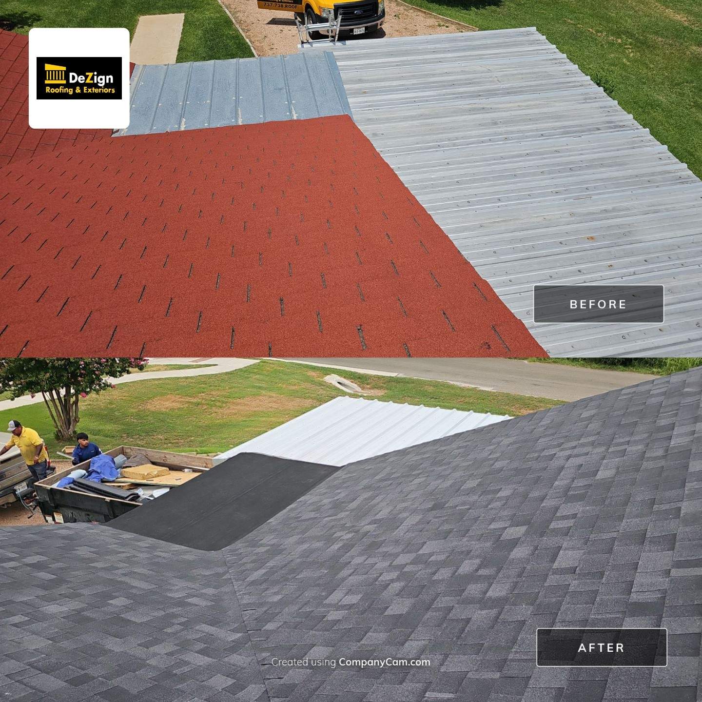 Residential Roofing Installation using Owens Corning Oakridge Onyx Black by DeZign Roofing & Exteriors