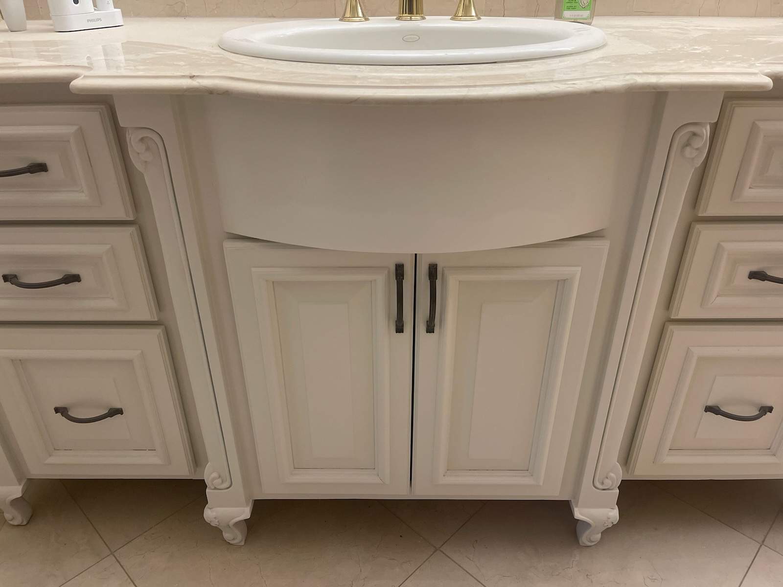 Multiple Cabinet Refinishing Projects in Atlanta Home by Atlanta's Paint Doctor