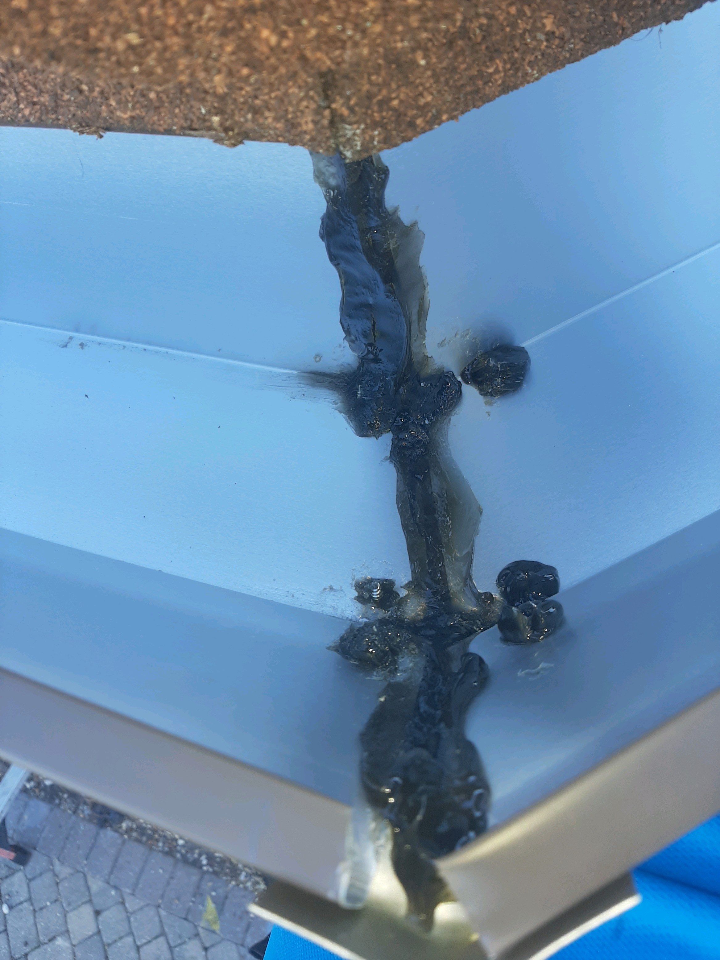 Gutter Installation using Royal Brown K-Style Gutters by Gutter Professors