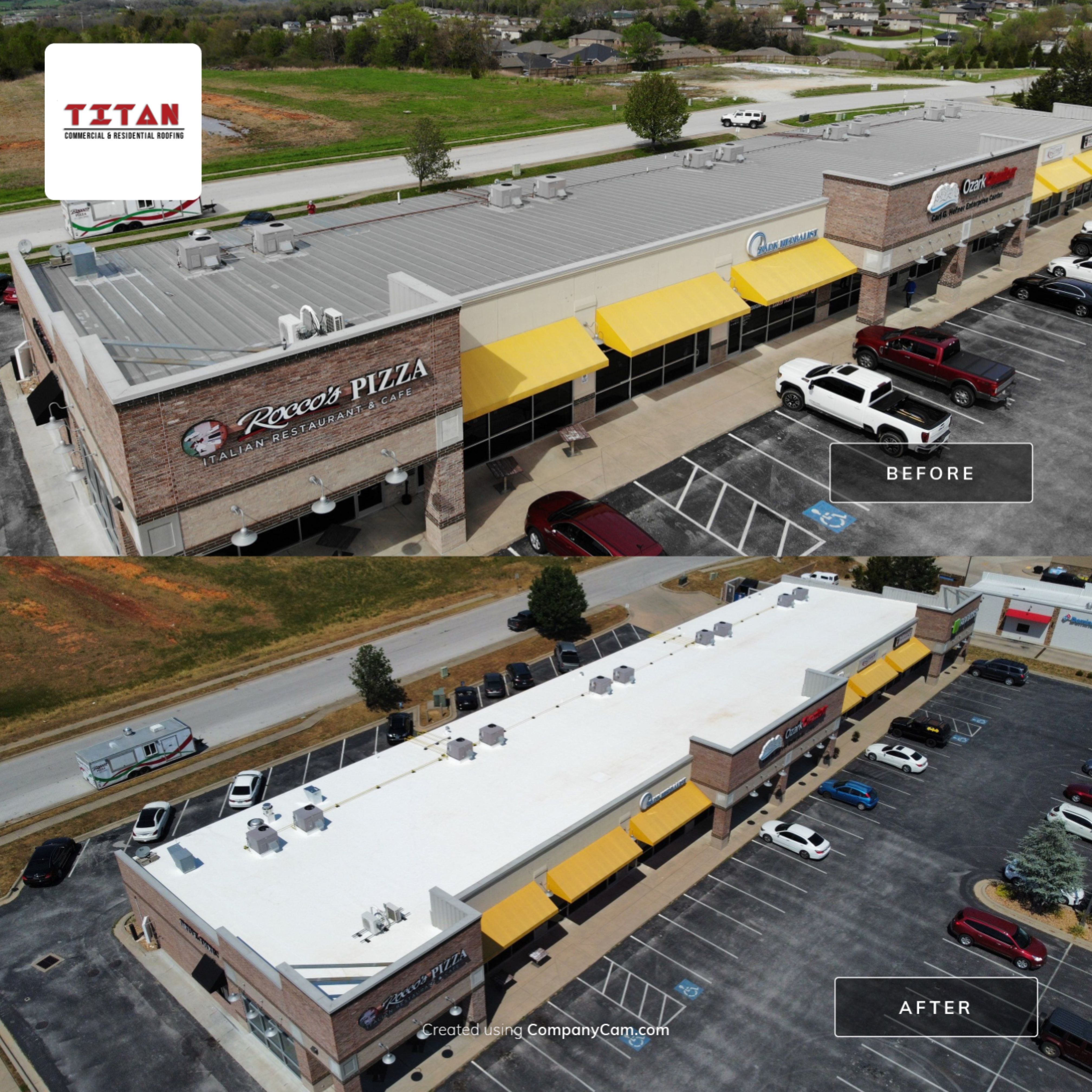 Commercial PVC Membrane Roofing Install by Titan Commercial & Residential Roofing