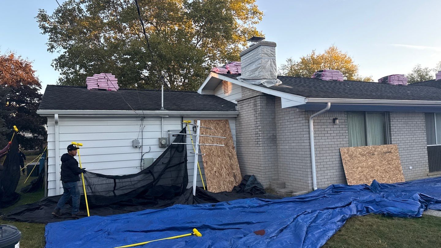 Roof Replacement using Owens Corning Williamsburg Grey by 180 Contractors