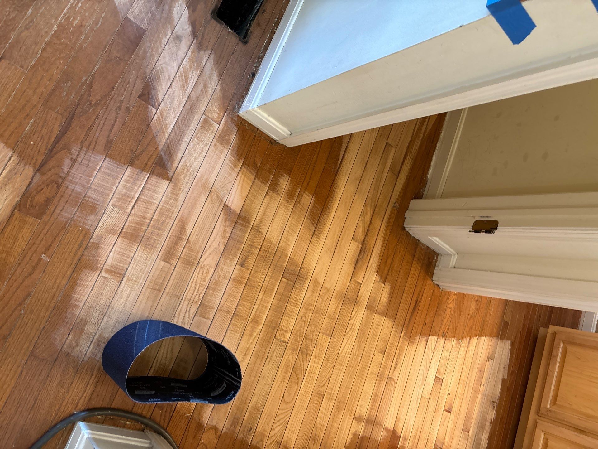 Natural Oak Hardwood Installation and Refinishing in Florence, Kentucky by Footprints Floors Kentucky
