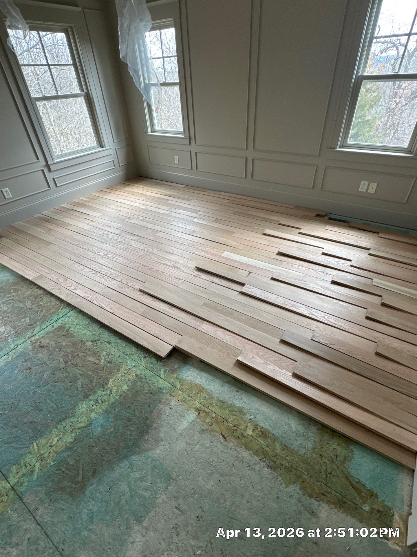 Sand and Finish, Herringbone Feature! by RTBaldwin Hardwood Floors