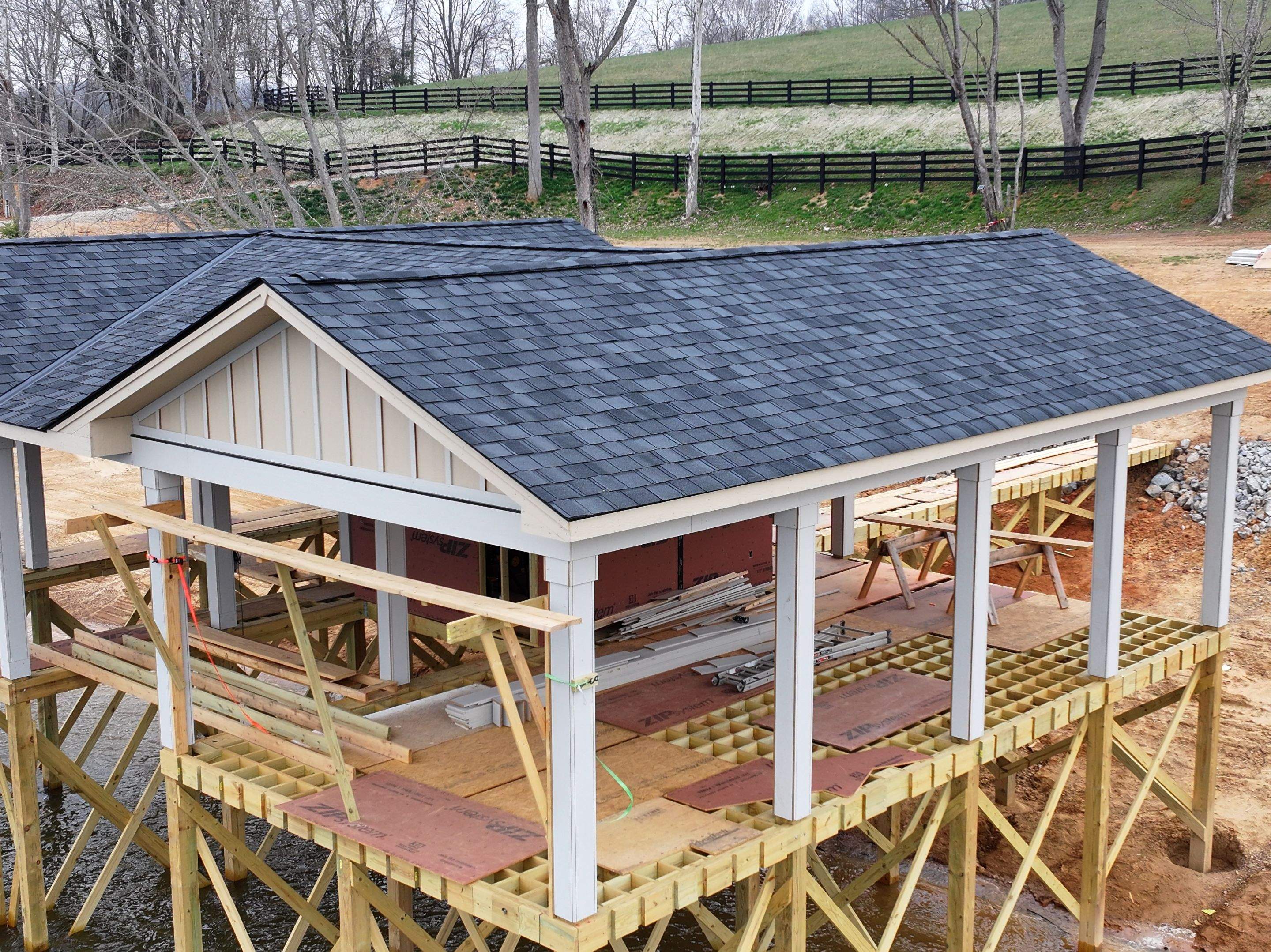 Lake Road New Construction - Belmont by Omnia Roofing