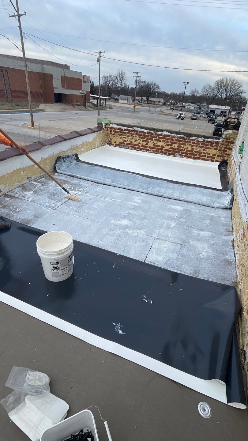 Commercial Flat Roofing Install -  by Titan Commercial & Residential Roofing 