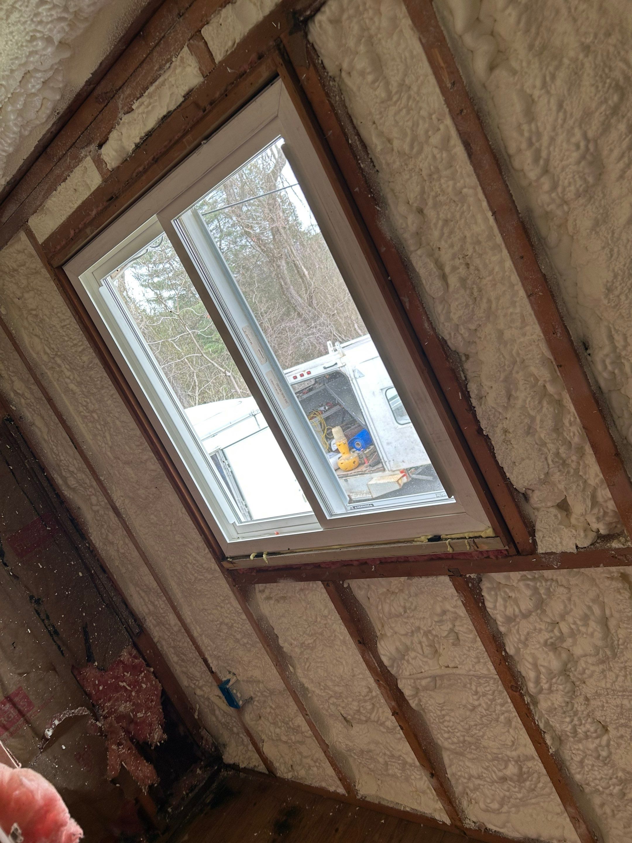 Mesko-Insulating a remodel with sprayfoam by Burke Home Services
