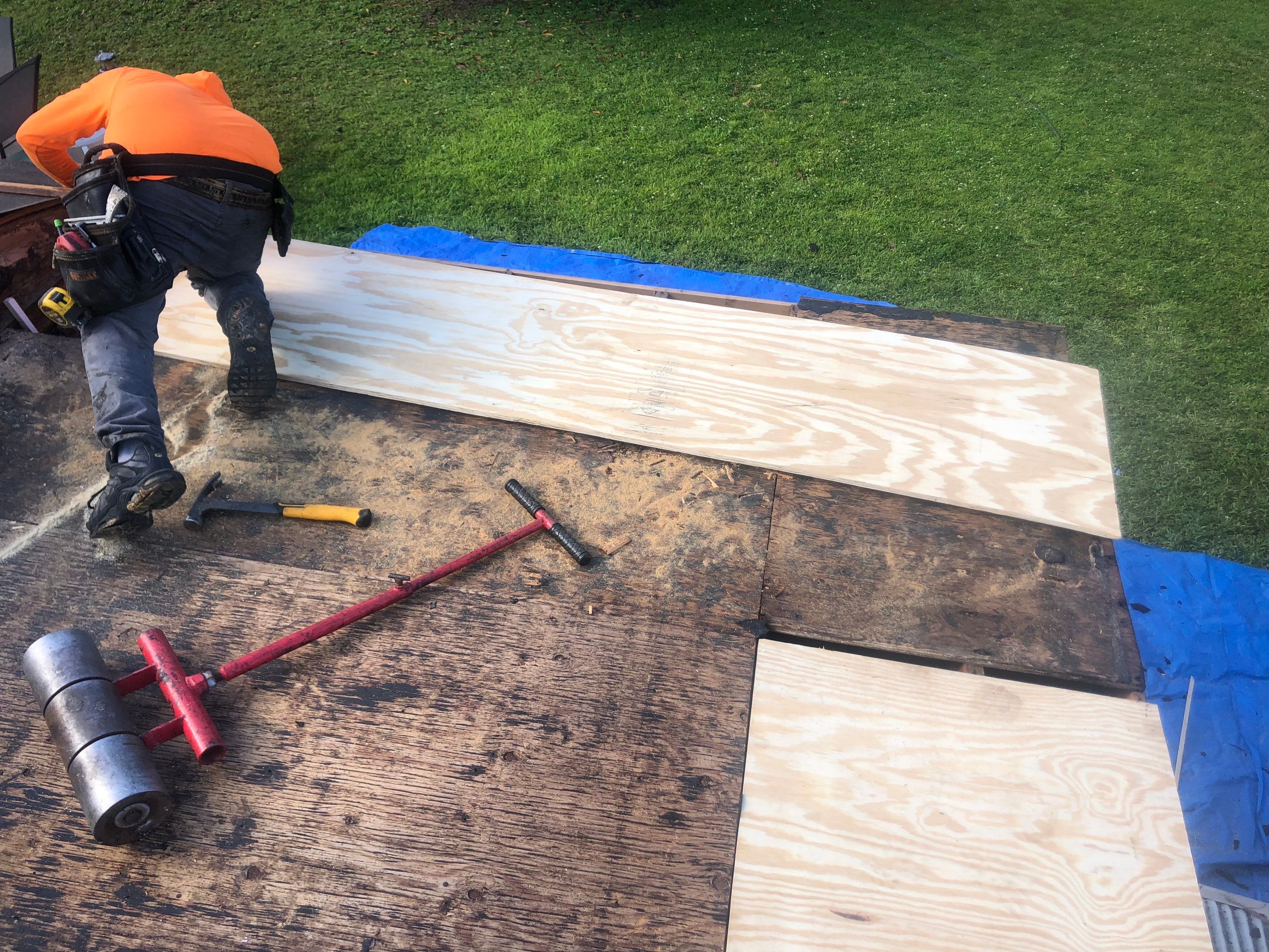 Residential Roofing Installation using Owens Corning Three Tab Shingles by First Due Roofing