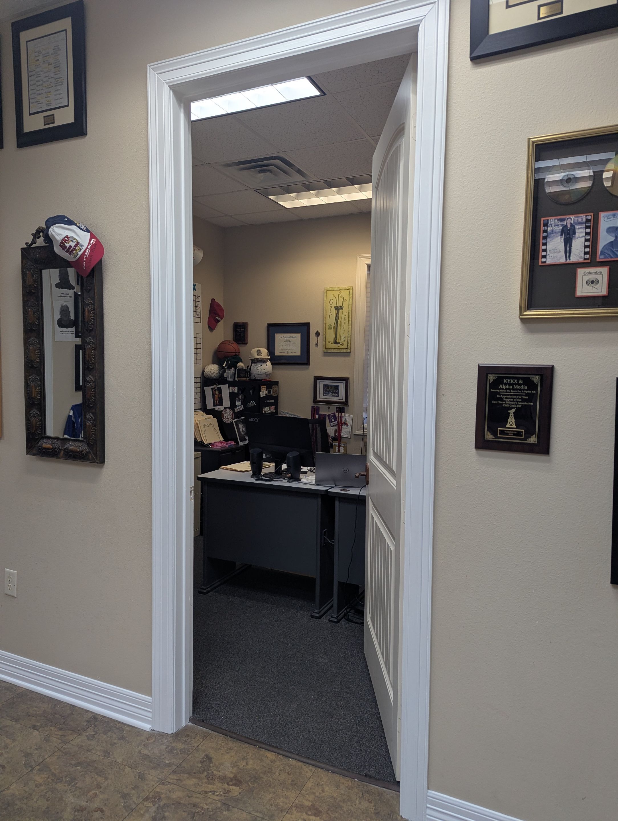 Commercial Interior Painting at KYKX 105.7 in Longview, TX by Quality Coats Painting